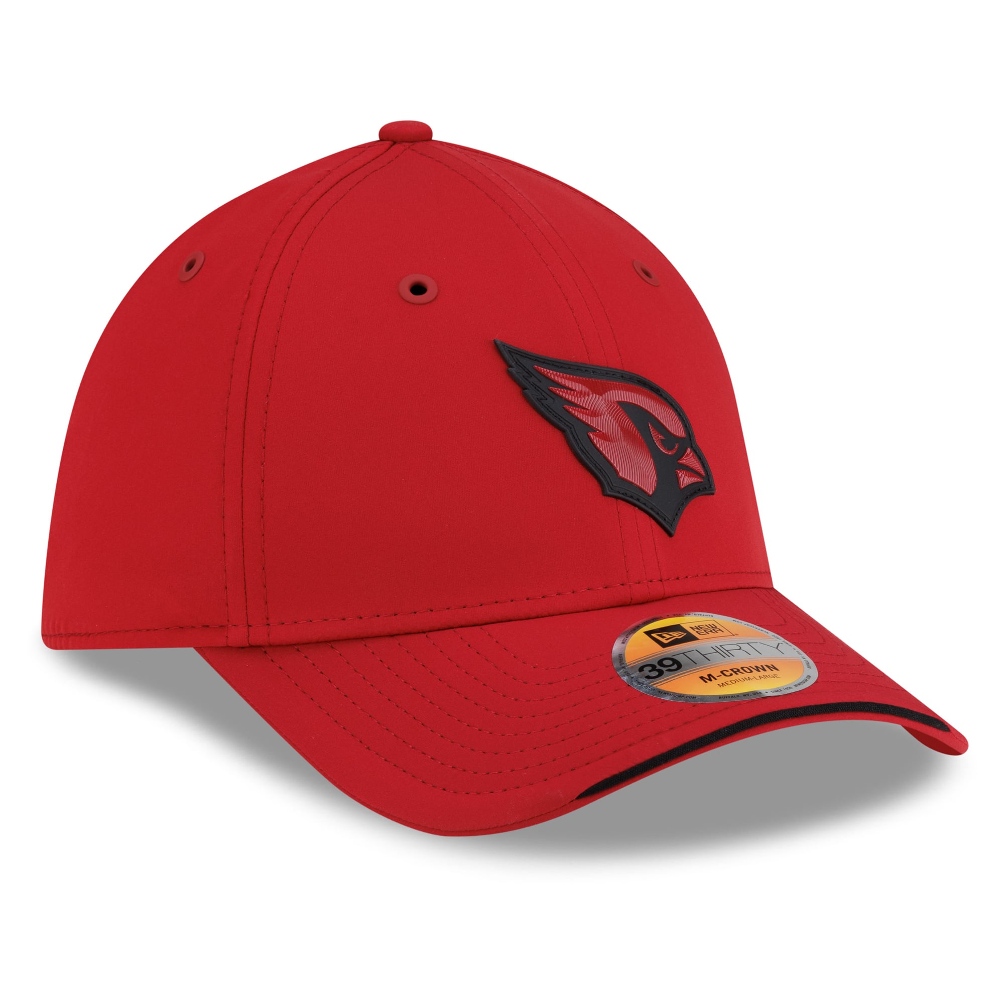 Casquette New Era Cardinal Arizona Cardinals 2026 Sideline 39THIRTY M-Crown Flex pour homme