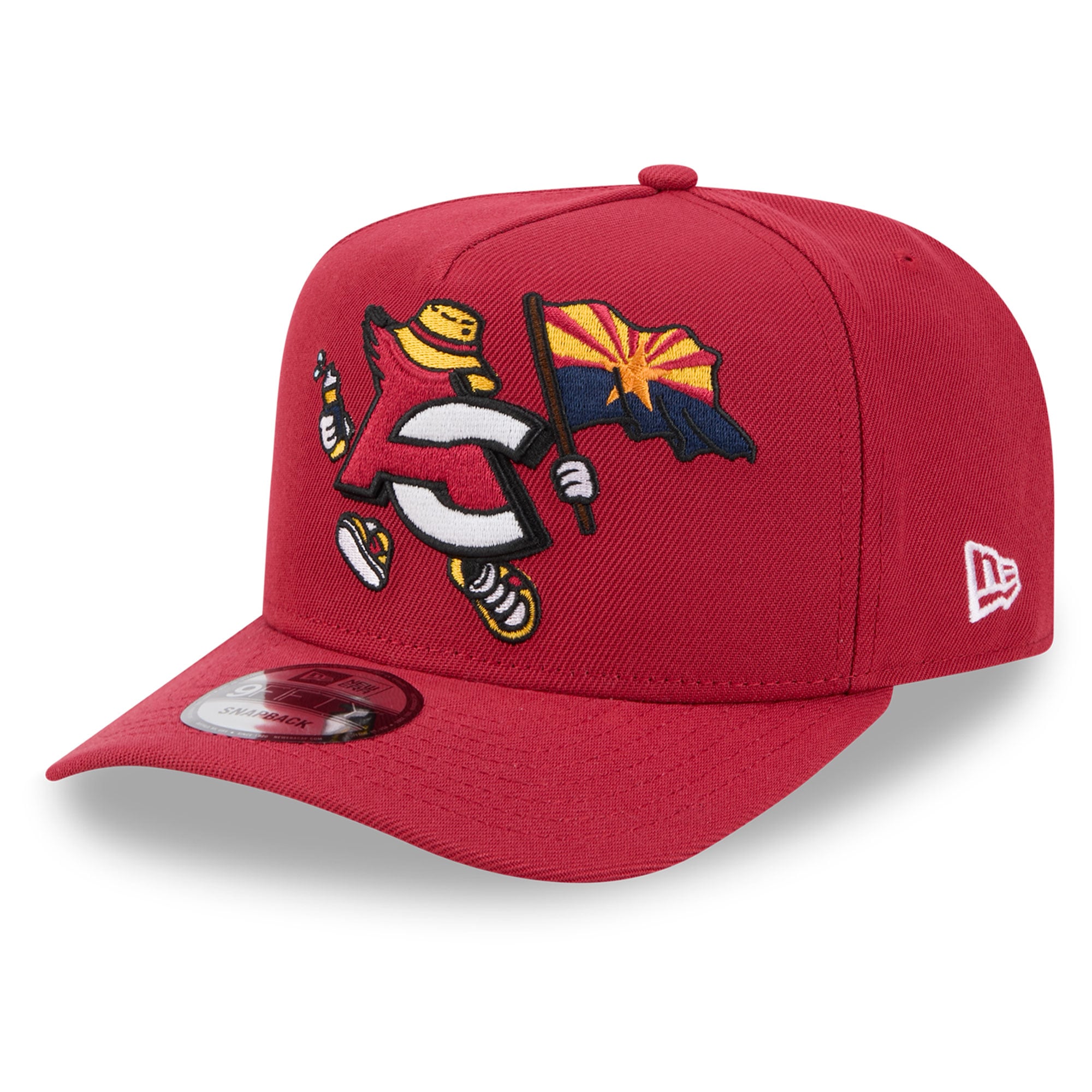 Casquette snapback New Era Cardinal Arizona Cardinals pour homme