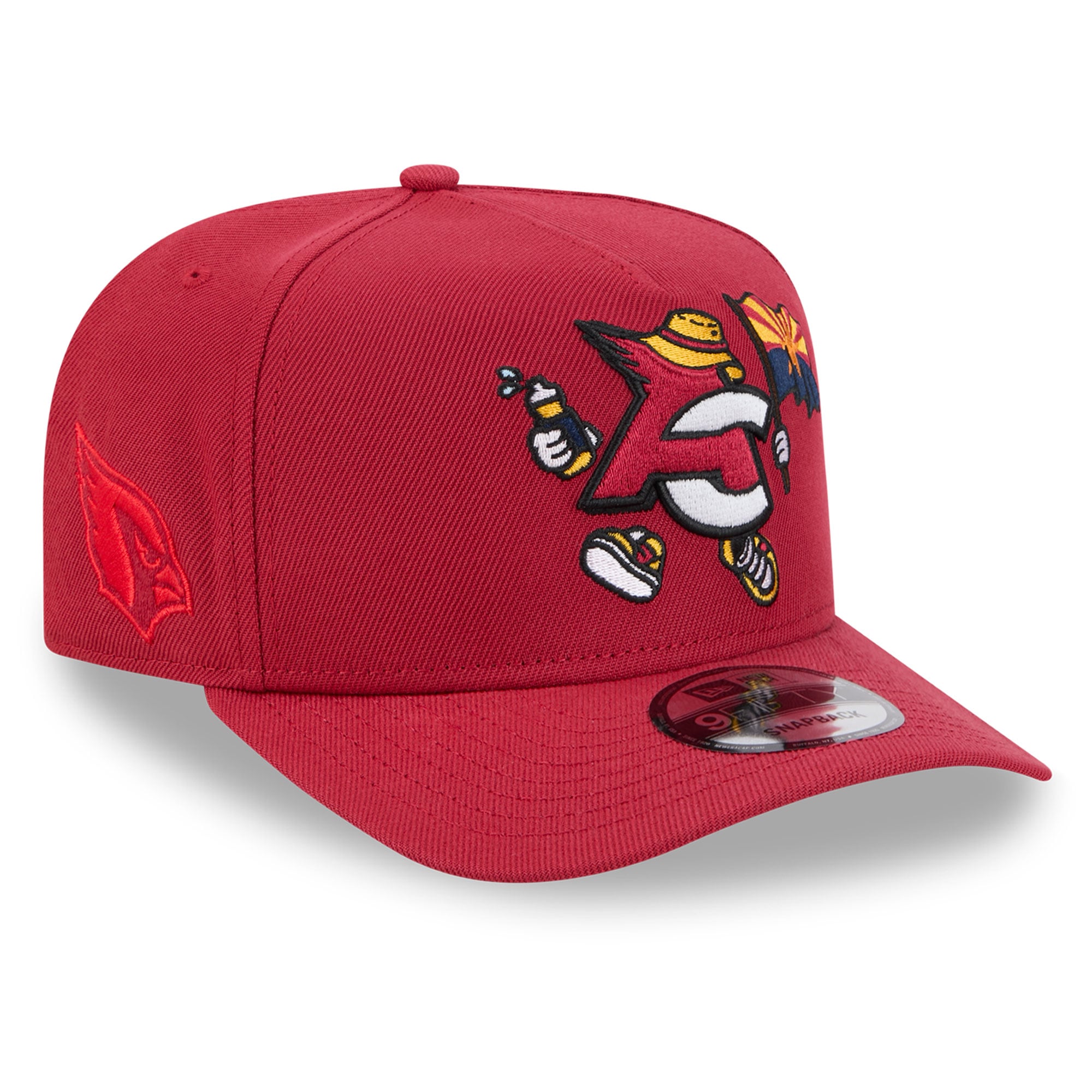 Casquette snapback New Era Cardinal Arizona Cardinals pour homme