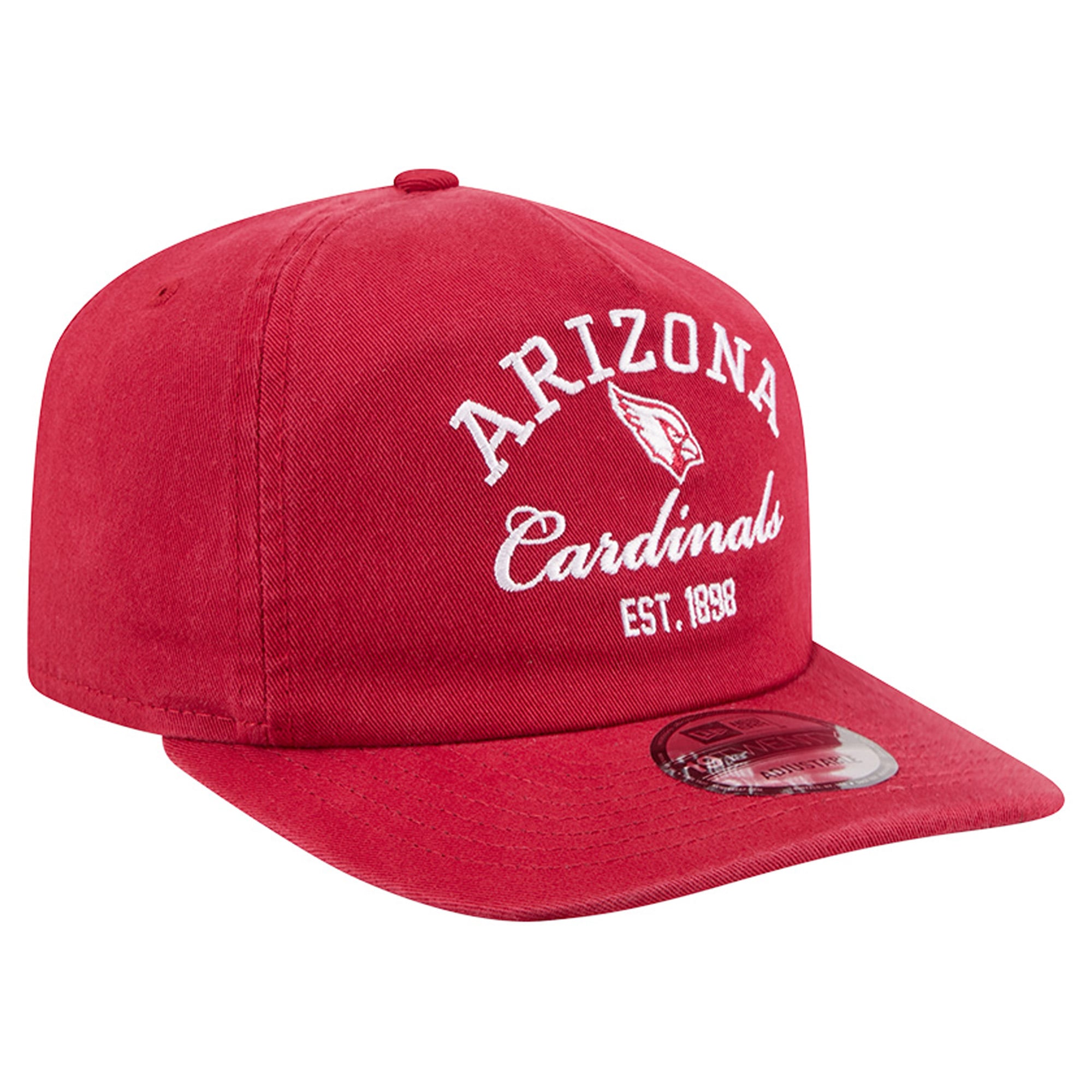 Men's New Era Cardinal Arizona Cardinals Stacked 19TWENTY Adjustable Hat