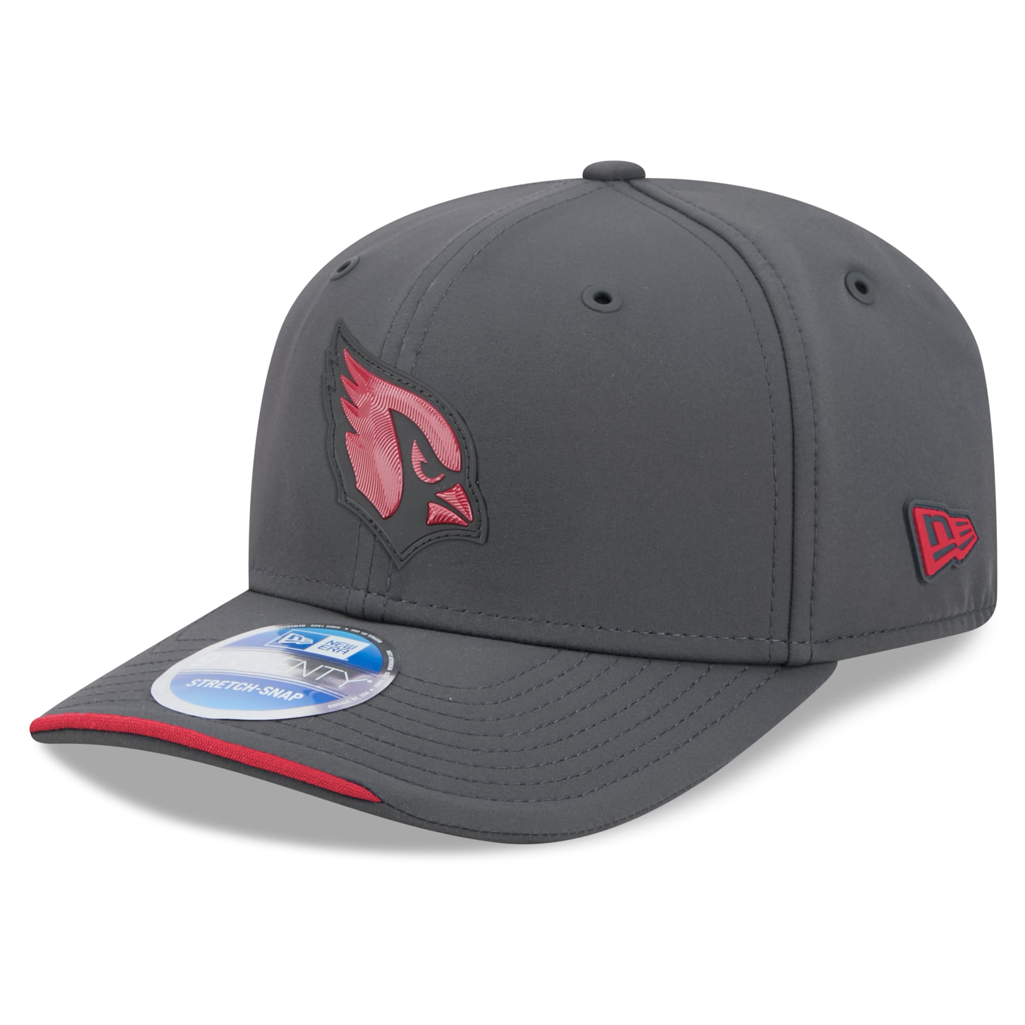Men's New Era Charcoal Arizona Cardinals 2026 Sideline Cold Weather  9SEVENTY Adjustable Hat
