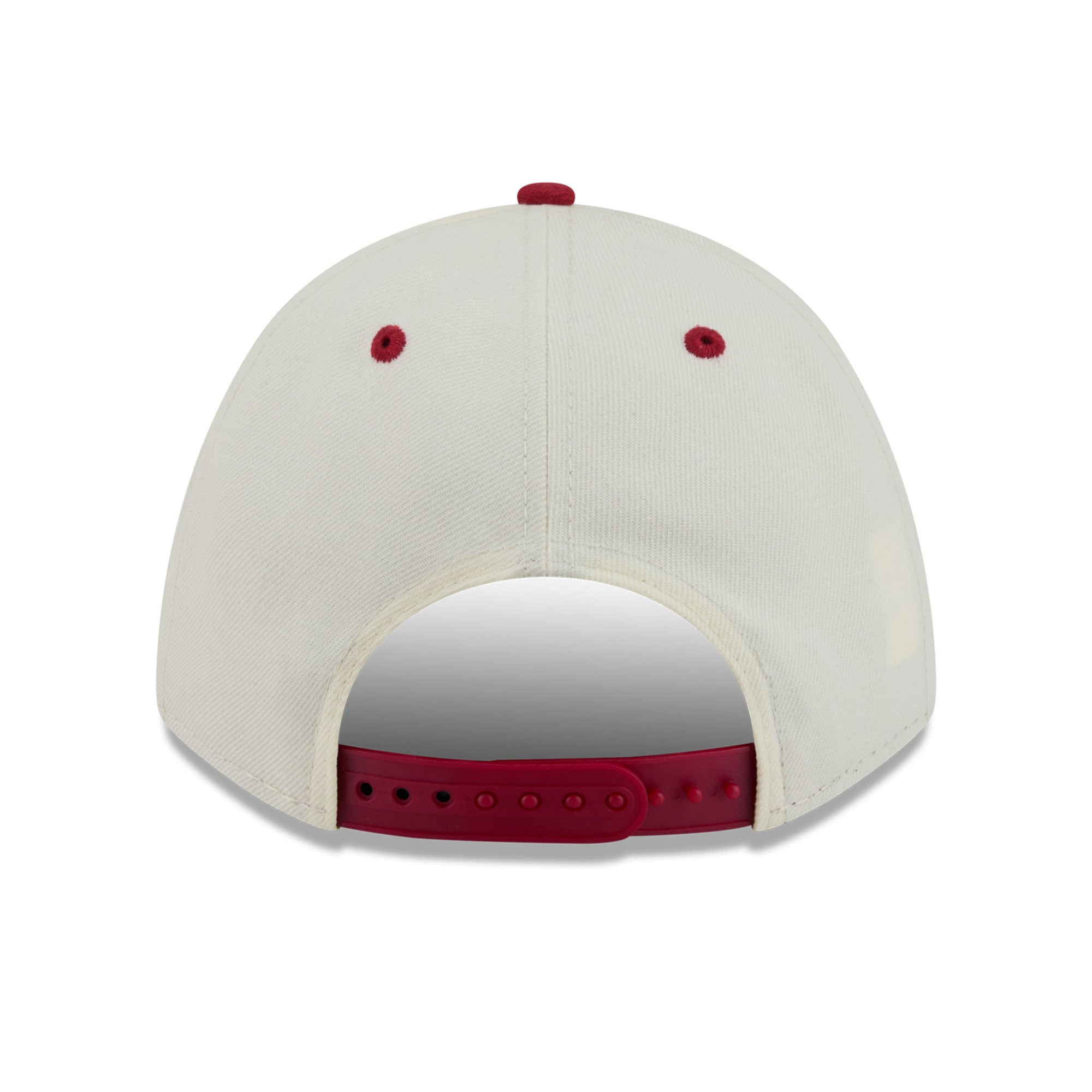 Casquette ajustable New Era pour homme, couleur crème/rouge Arizona Cardinals, modèle Arch 9FORTY A-Frame M-Crown