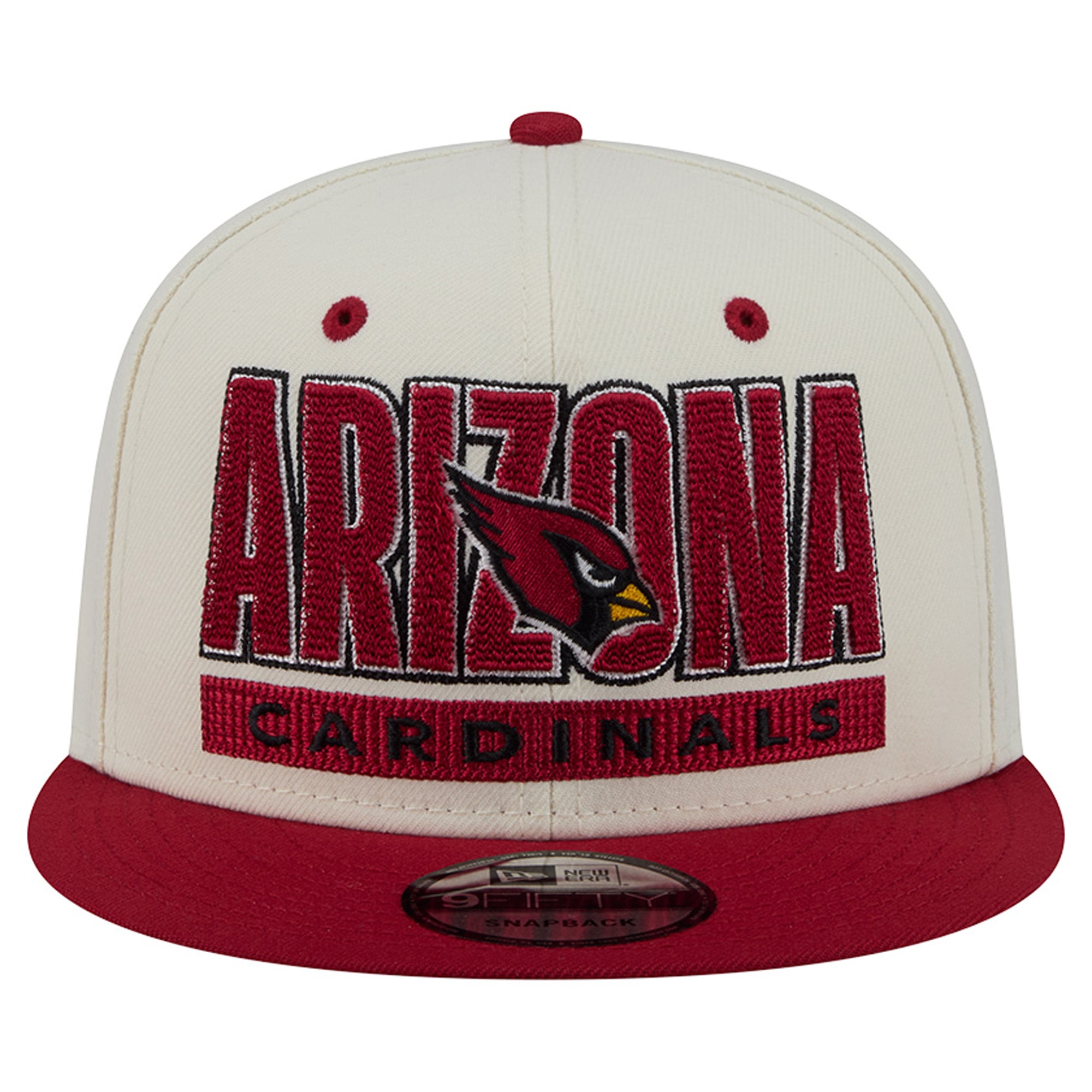 Casquette snapback New Era crème/cardinal Arizona Cardinals Classic 9FIFTY pour homme
