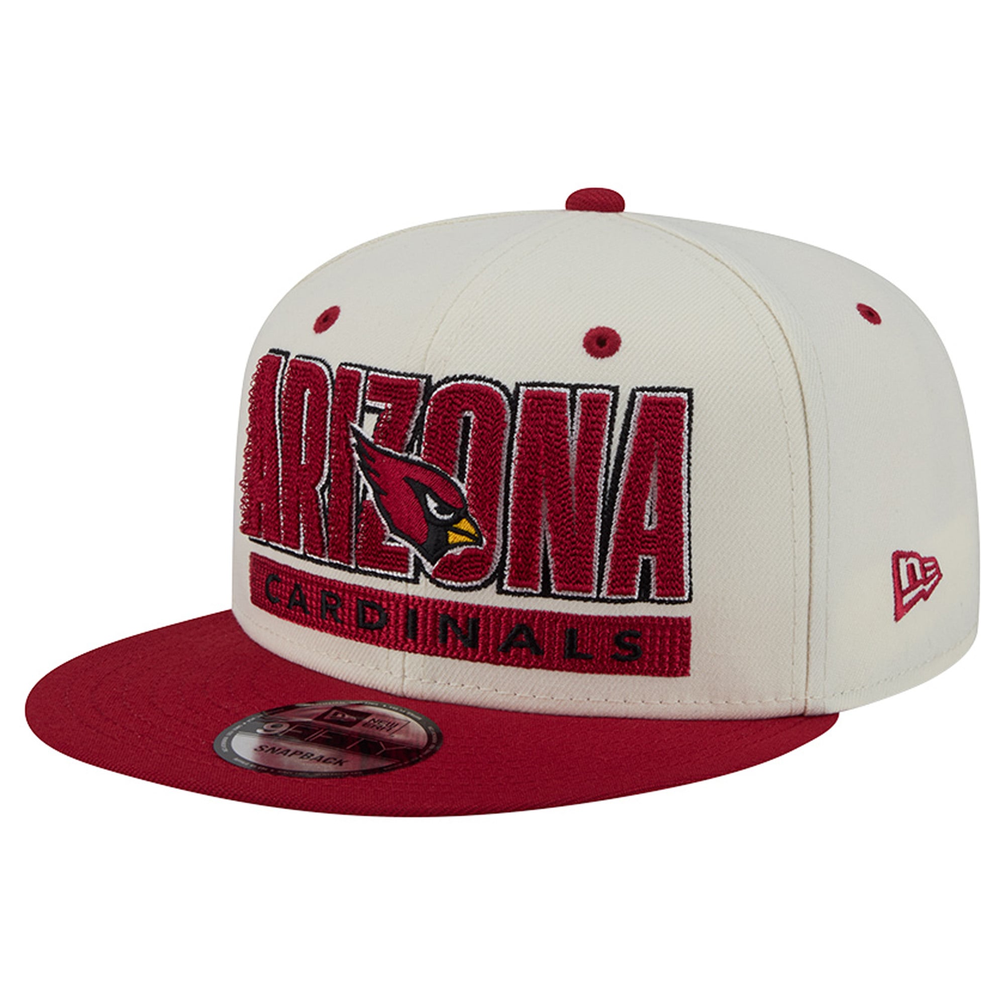 Casquette snapback New Era crème/cardinal Arizona Cardinals Classic 9FIFTY pour homme