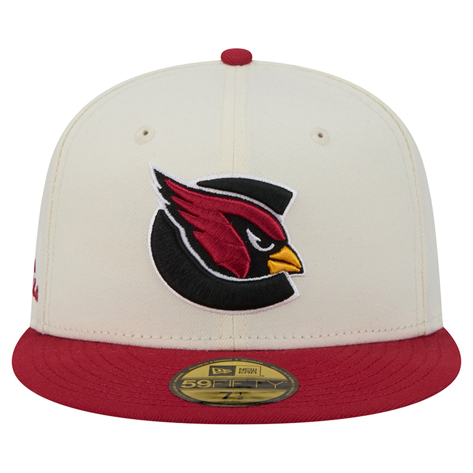 Casquette ajustée New Era Deceptor 59FIFTY crème/cardinal pour homme