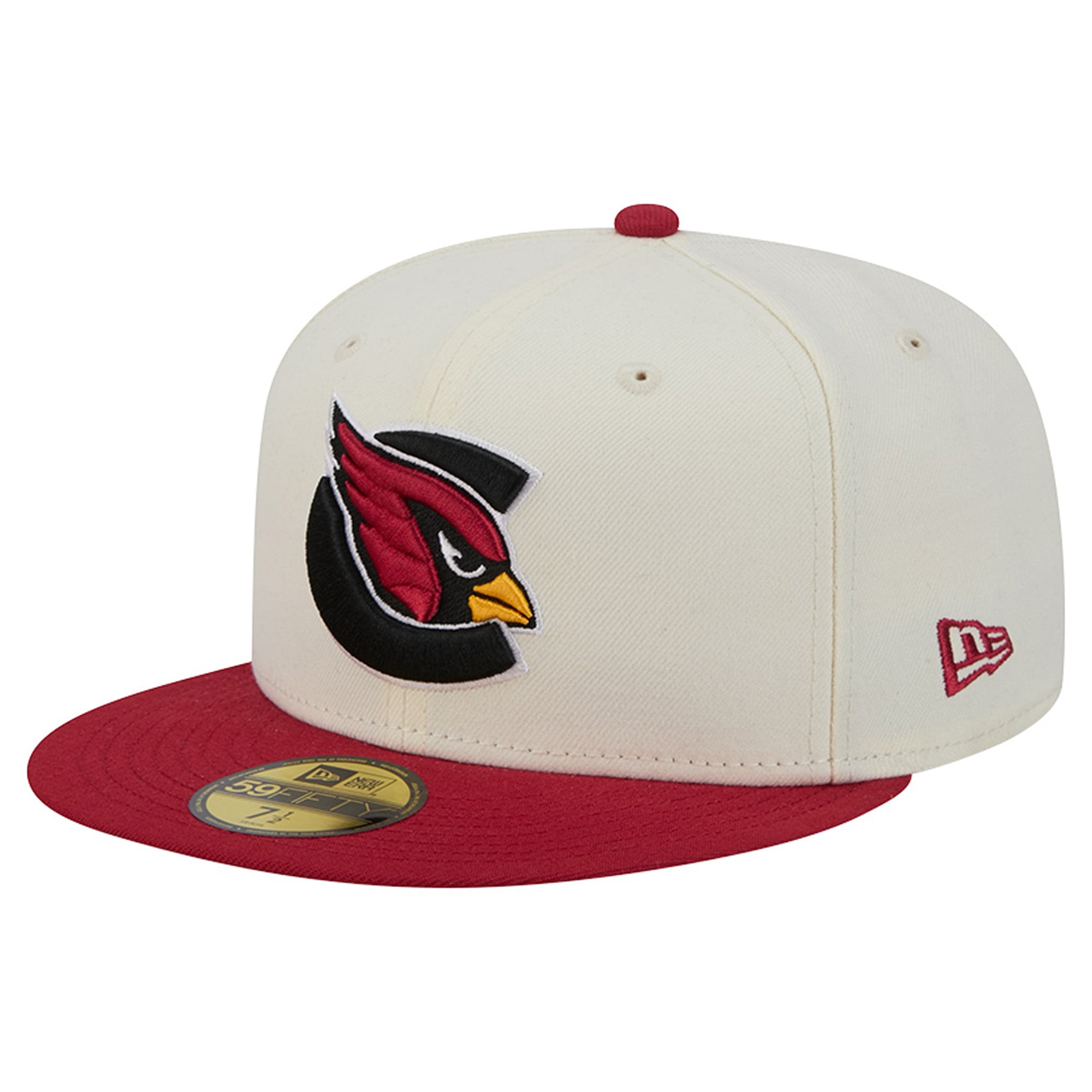 Casquette ajustée New Era Deceptor 59FIFTY crème/cardinal pour homme