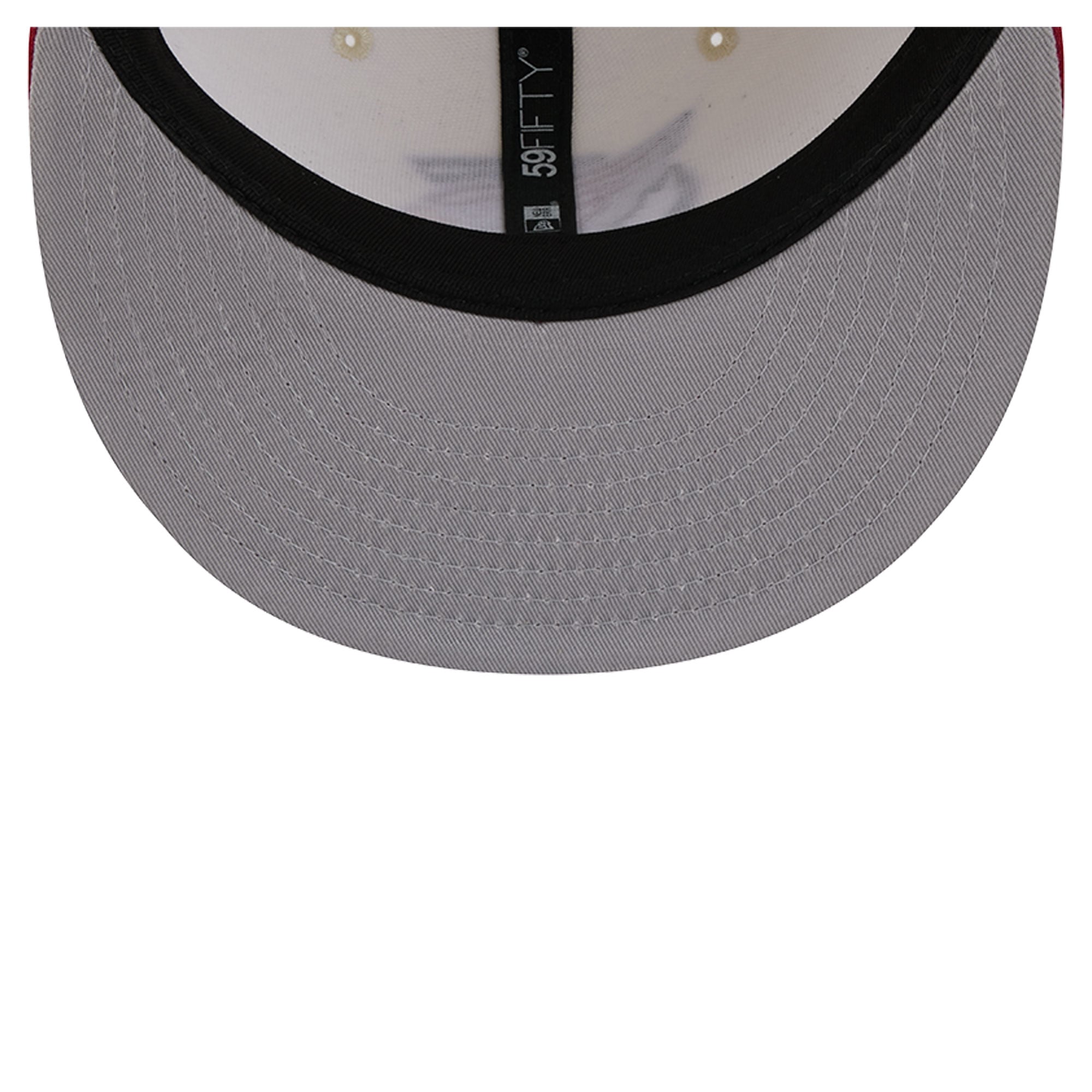 Casquette ajustée New Era Deceptor 59FIFTY crème/cardinal pour homme