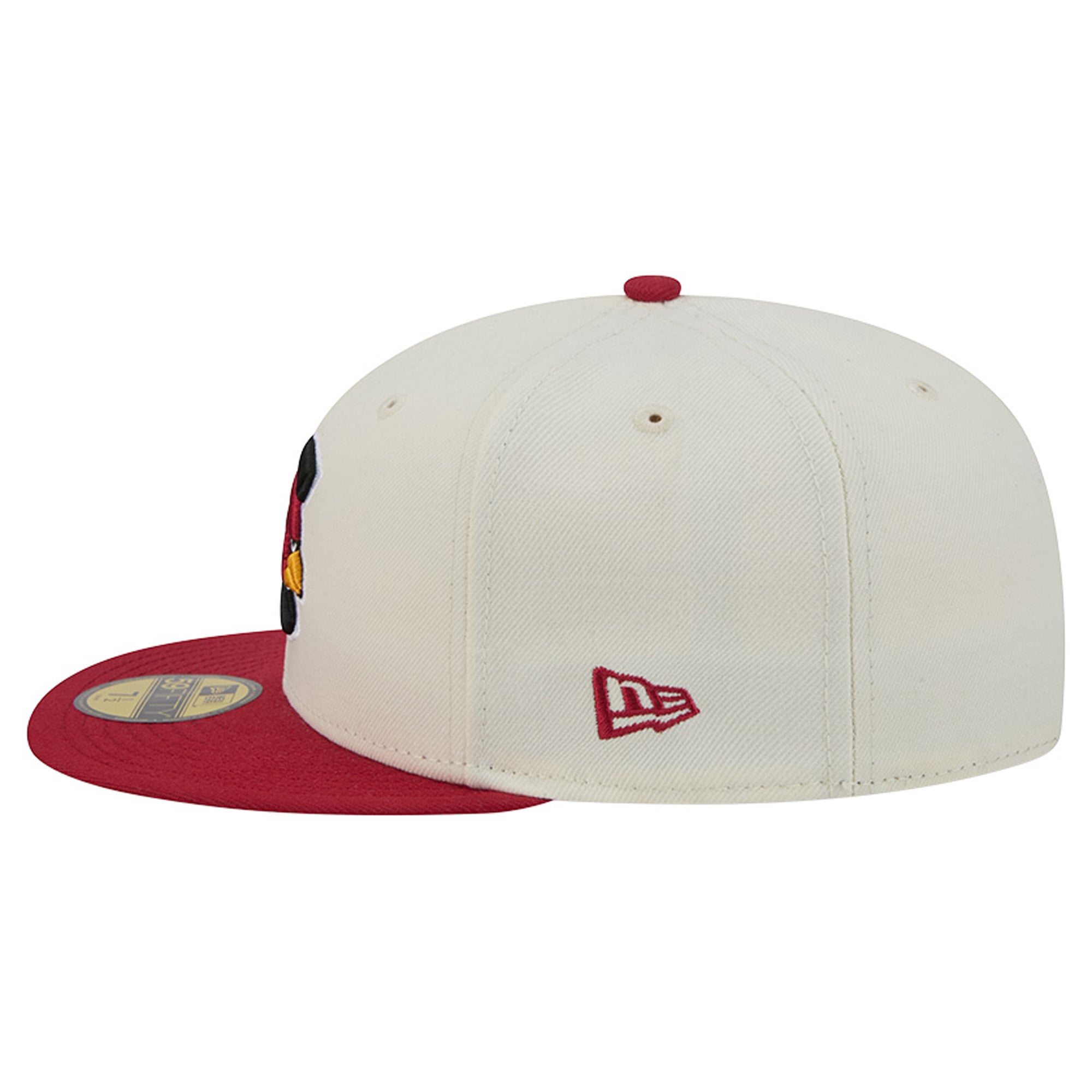 Casquette ajustée New Era Deceptor 59FIFTY crème/cardinal pour homme