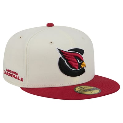 Arizona Cardinals New Era Deceptor 59FIFTY Fitted Hat - Cream/Cardinal