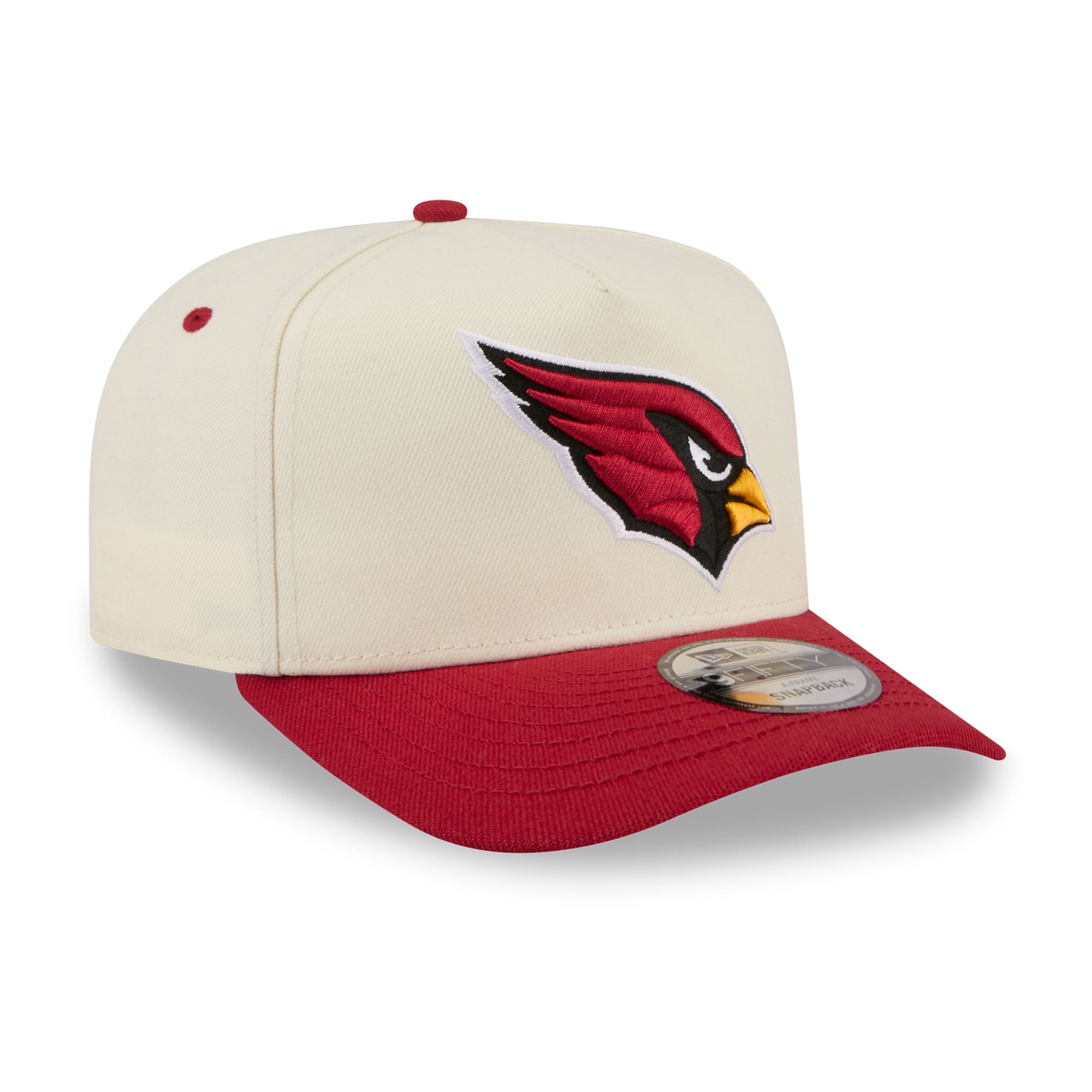 Casquette snapback New Era 9FIFTY crème/cardinal Arizona Cardinals pour homme