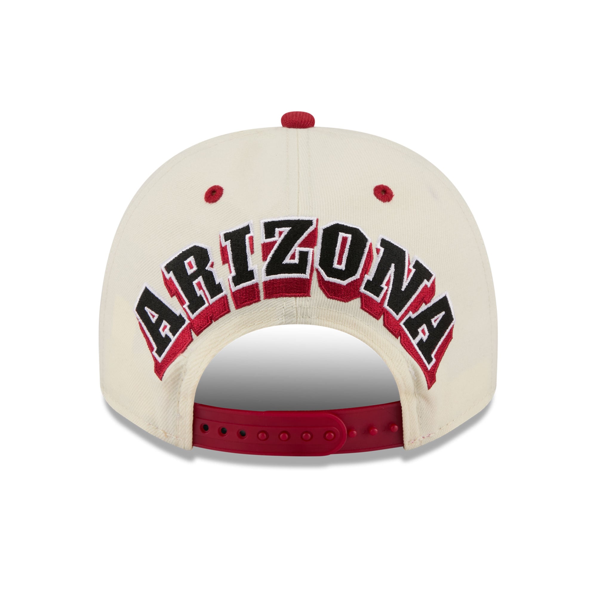 Casquette snapback New Era 9FIFTY crème/cardinal Arizona Cardinals pour homme