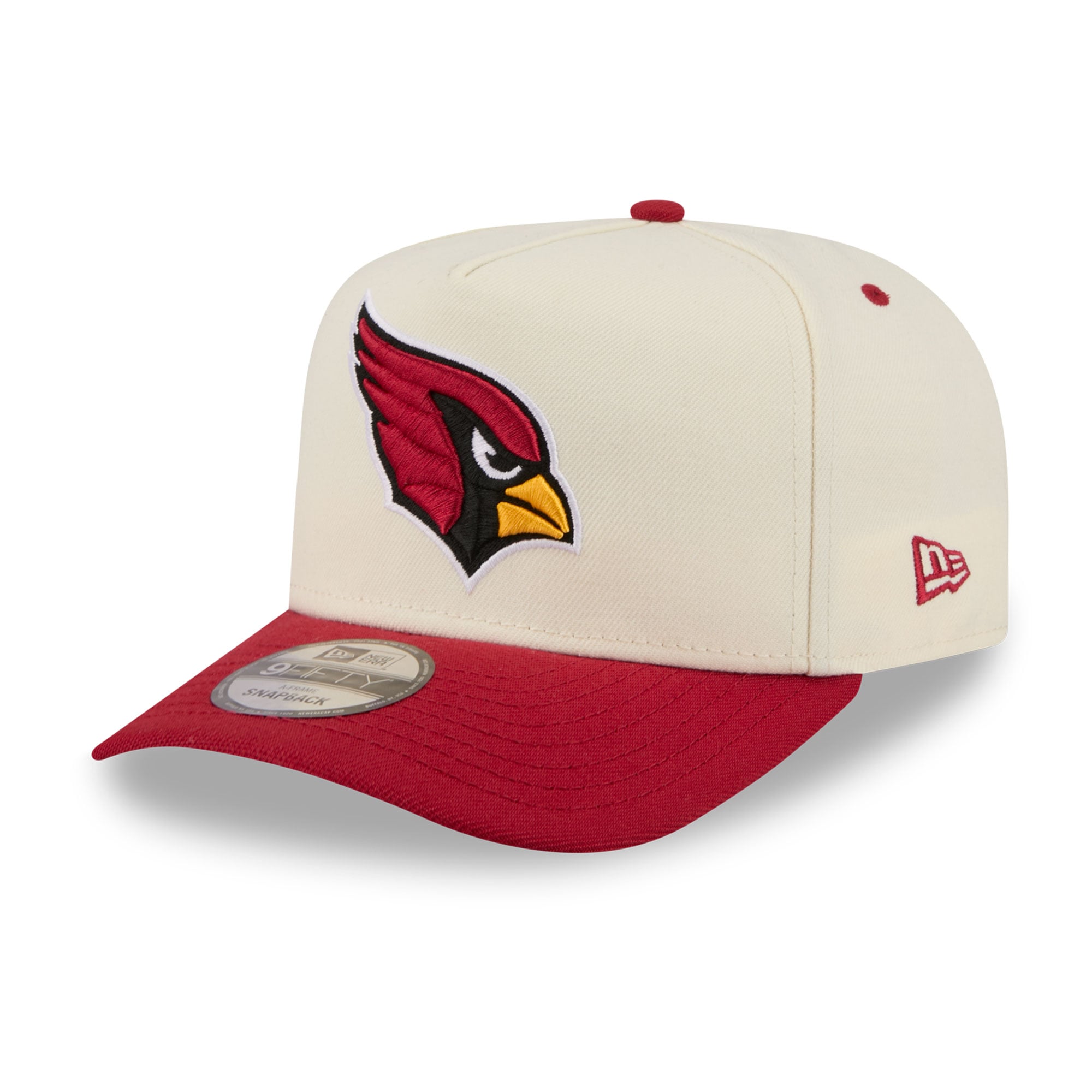 Casquette snapback New Era 9FIFTY crème/cardinal Arizona Cardinals pour homme