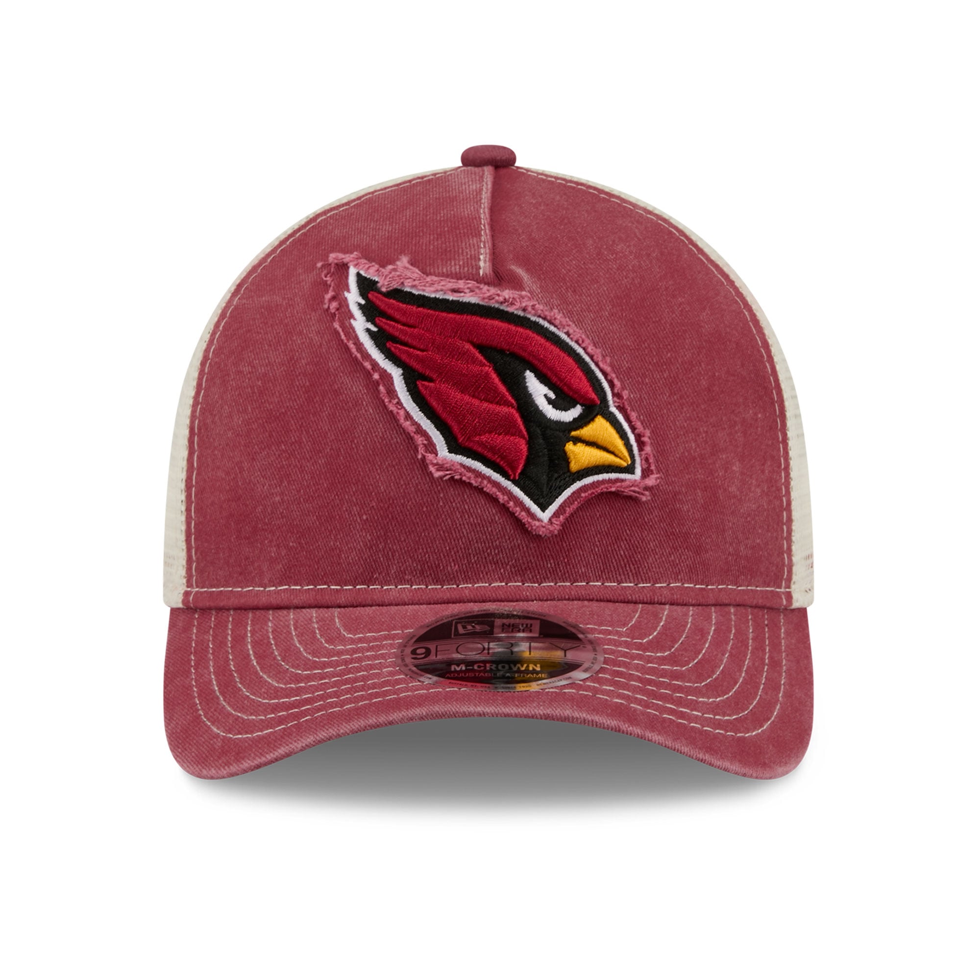 Casquette trucker ajustable New Era rouge Arizona Cardinals 9FORTY pour homme