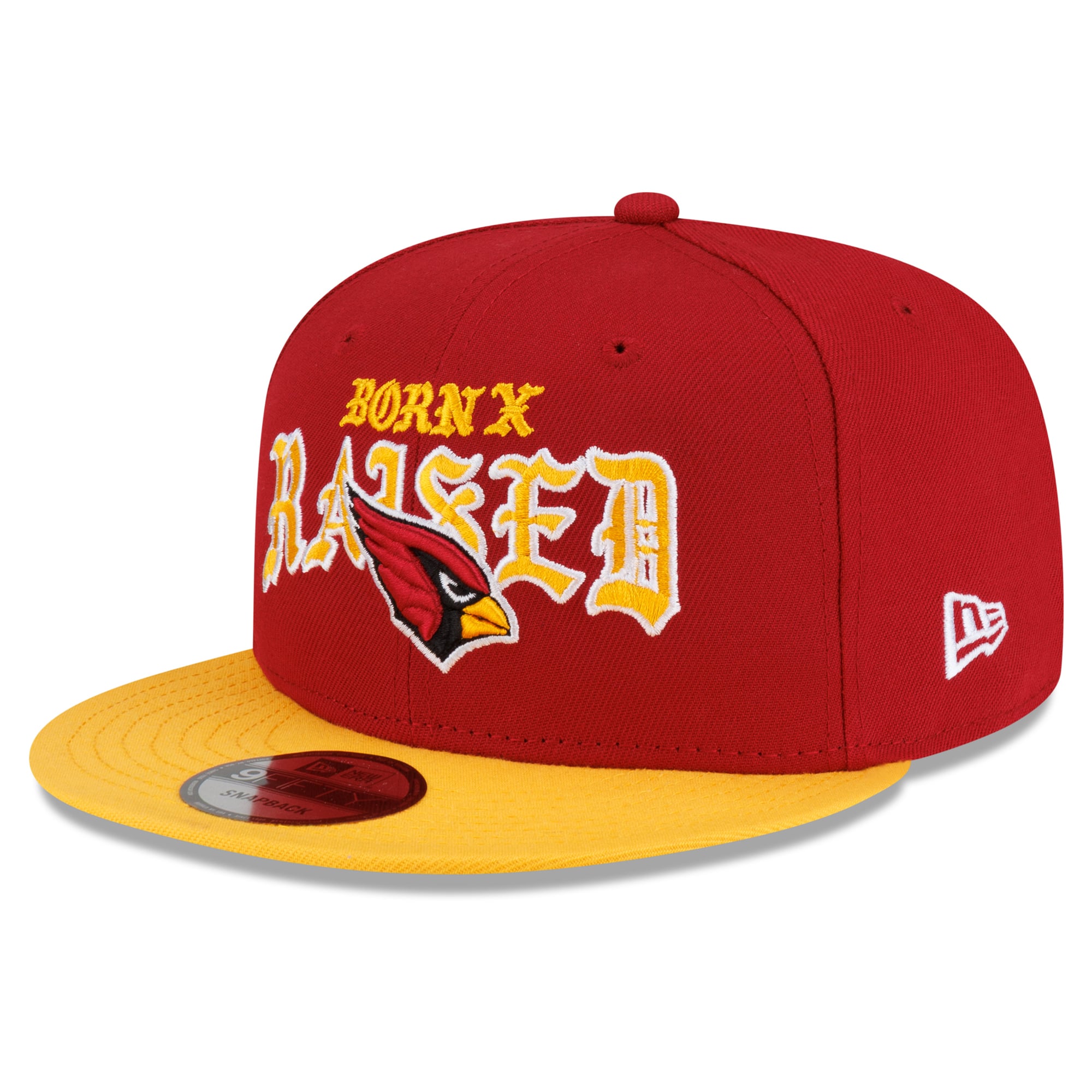 Casquette snapback New Era x Born x Raised Cardinal/Jaune Arizona Cardinals 9FIFTY pour homme
