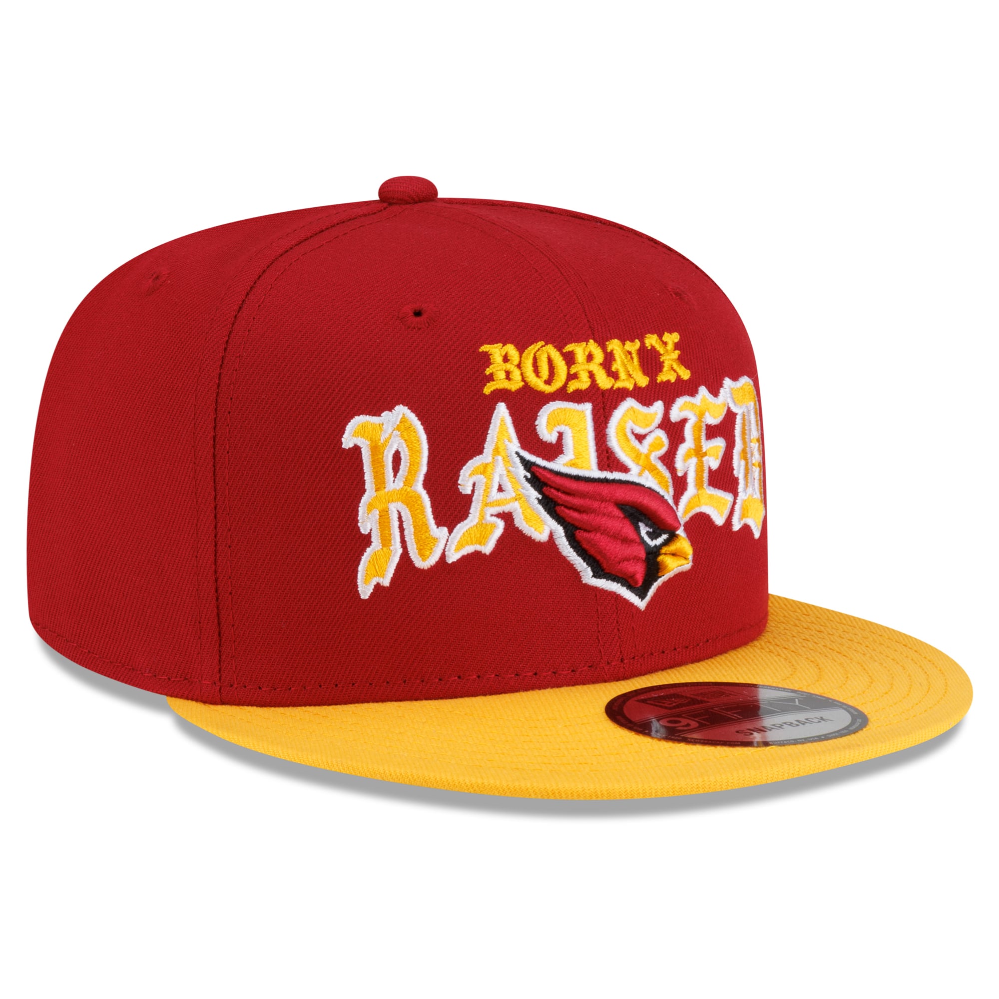 Casquette snapback New Era x Born x Raised Cardinal/Jaune Arizona Cardinals 9FIFTY pour homme