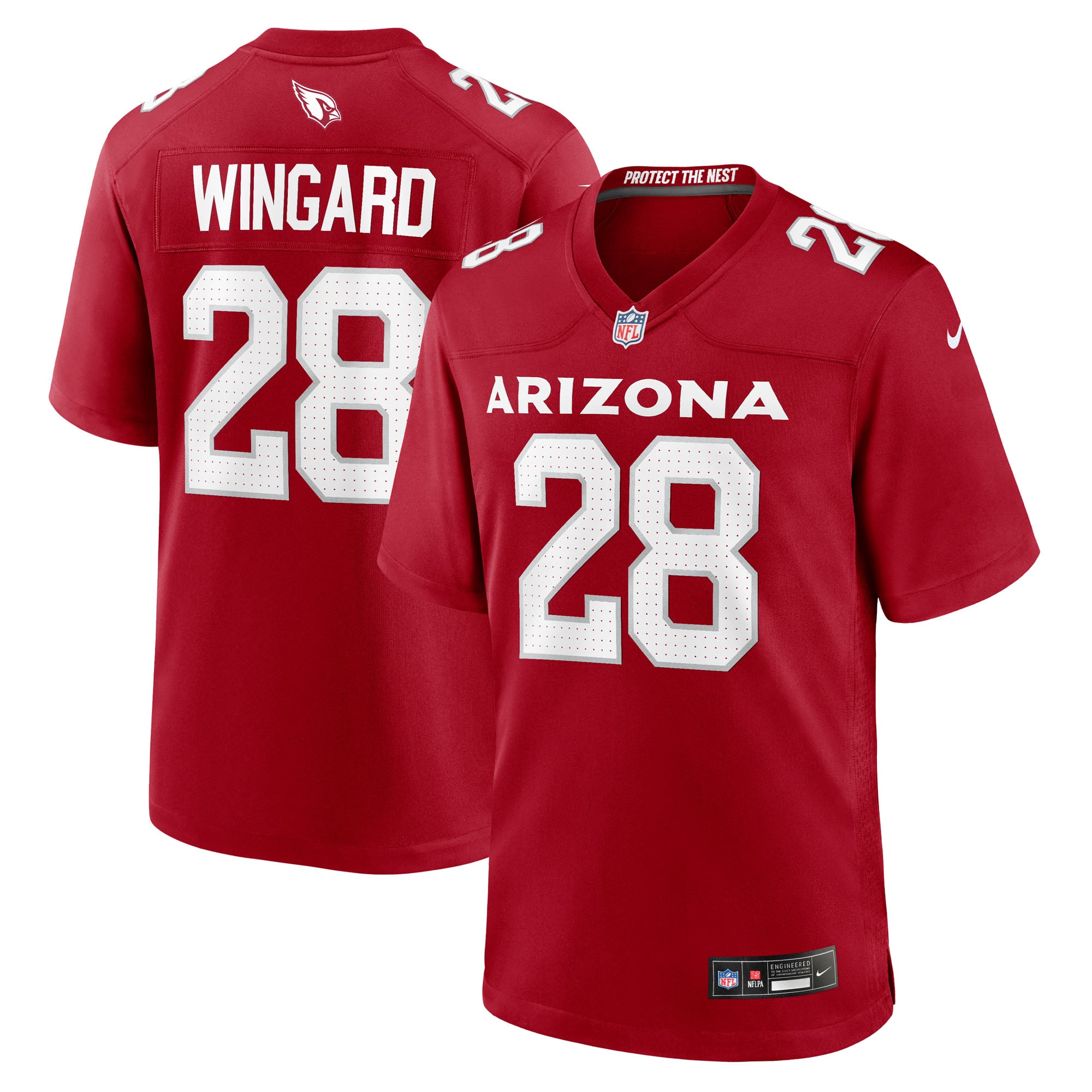 Men's Nike Andrew Wingard Cardinal Arizona Cardinals Team Game Jersey