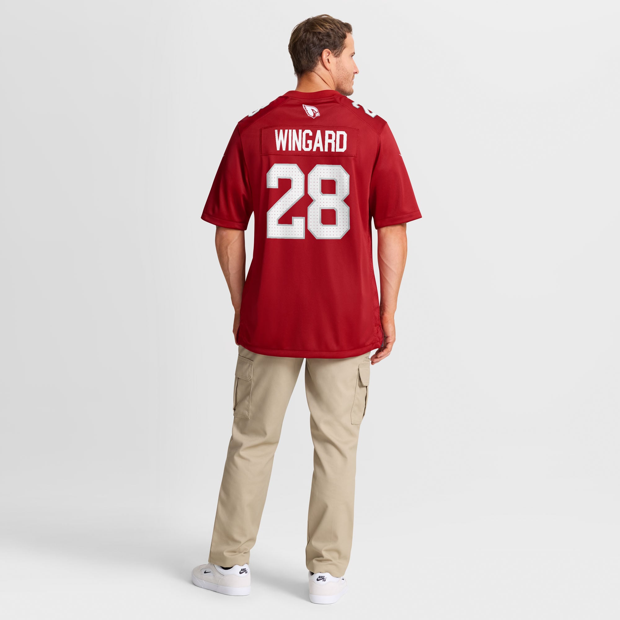 Men's Nike Andrew Wingard Cardinal Arizona Cardinals Team Game Jersey