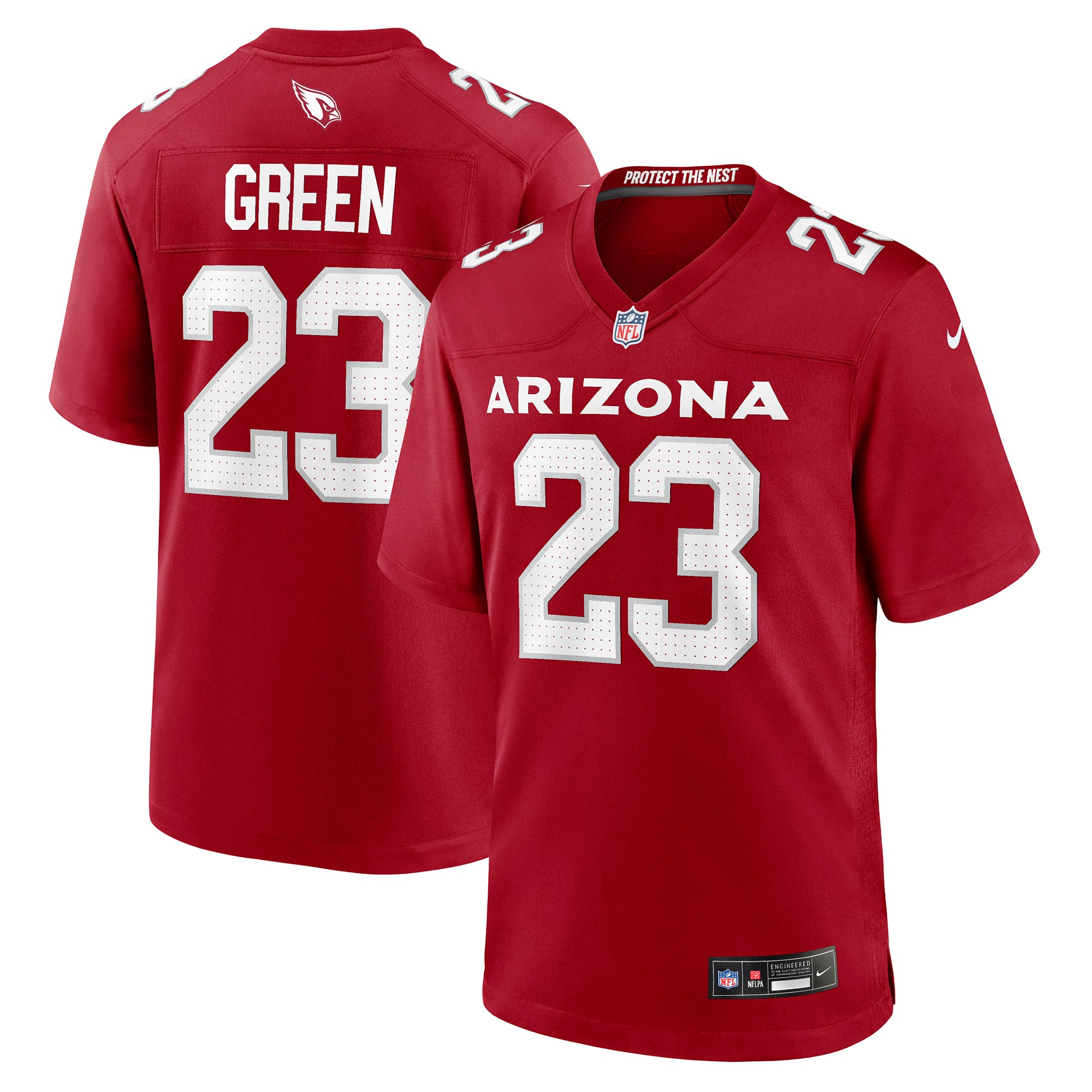 Maillot de match Nike Art Green Cardinal Arizona Cardinals pour homme