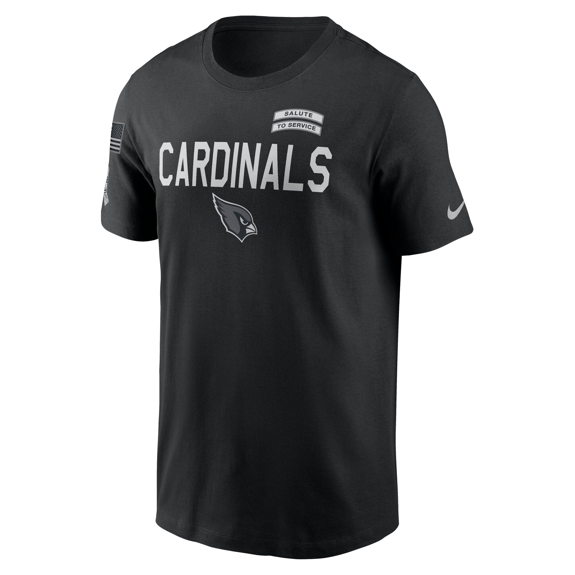 T-shirt Nike noir pour homme Arizona Cardinals 2026 Salute to Service Sideline Dri-FIT