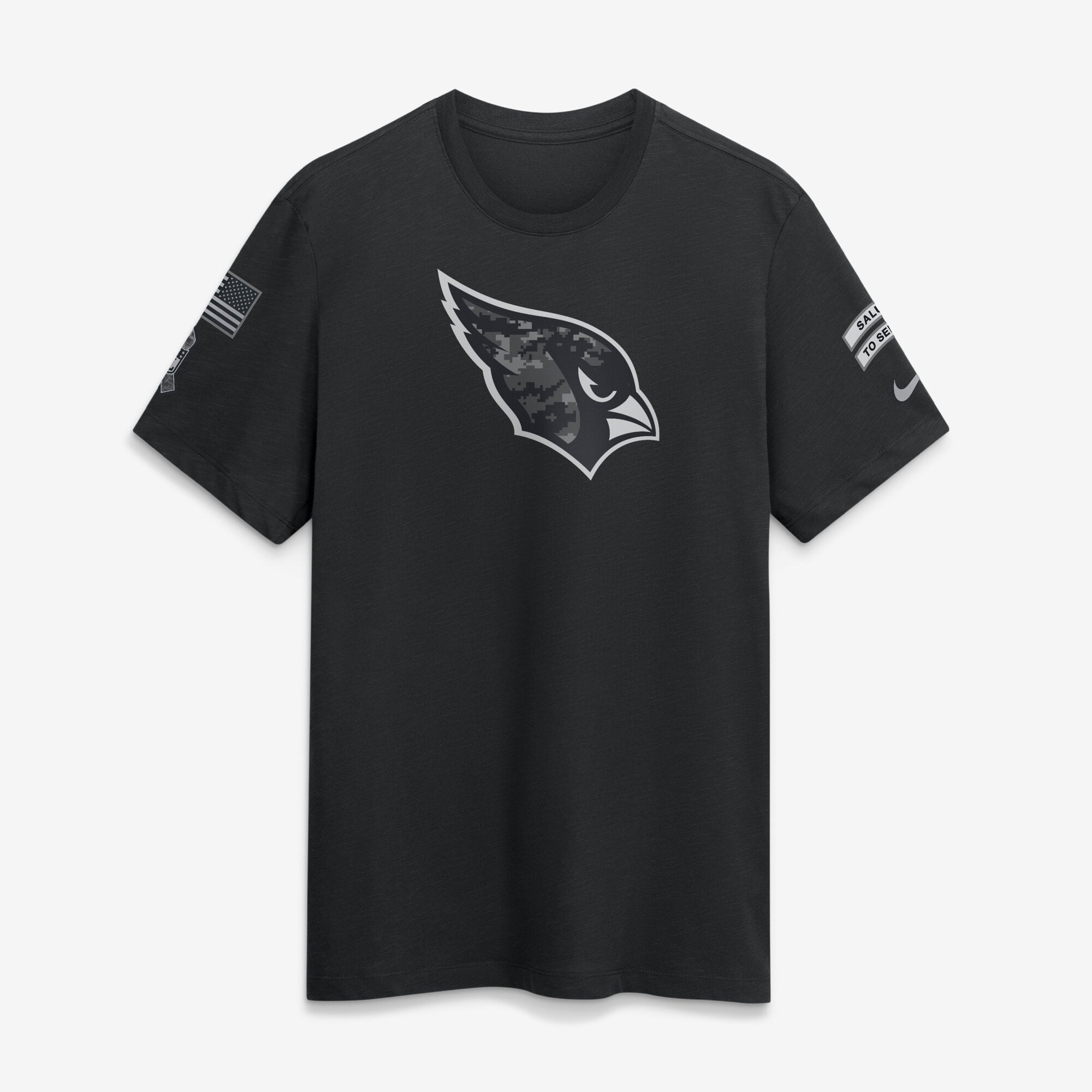 T-shirt Nike noir pour homme Arizona Cardinals 2026 Salute to Service