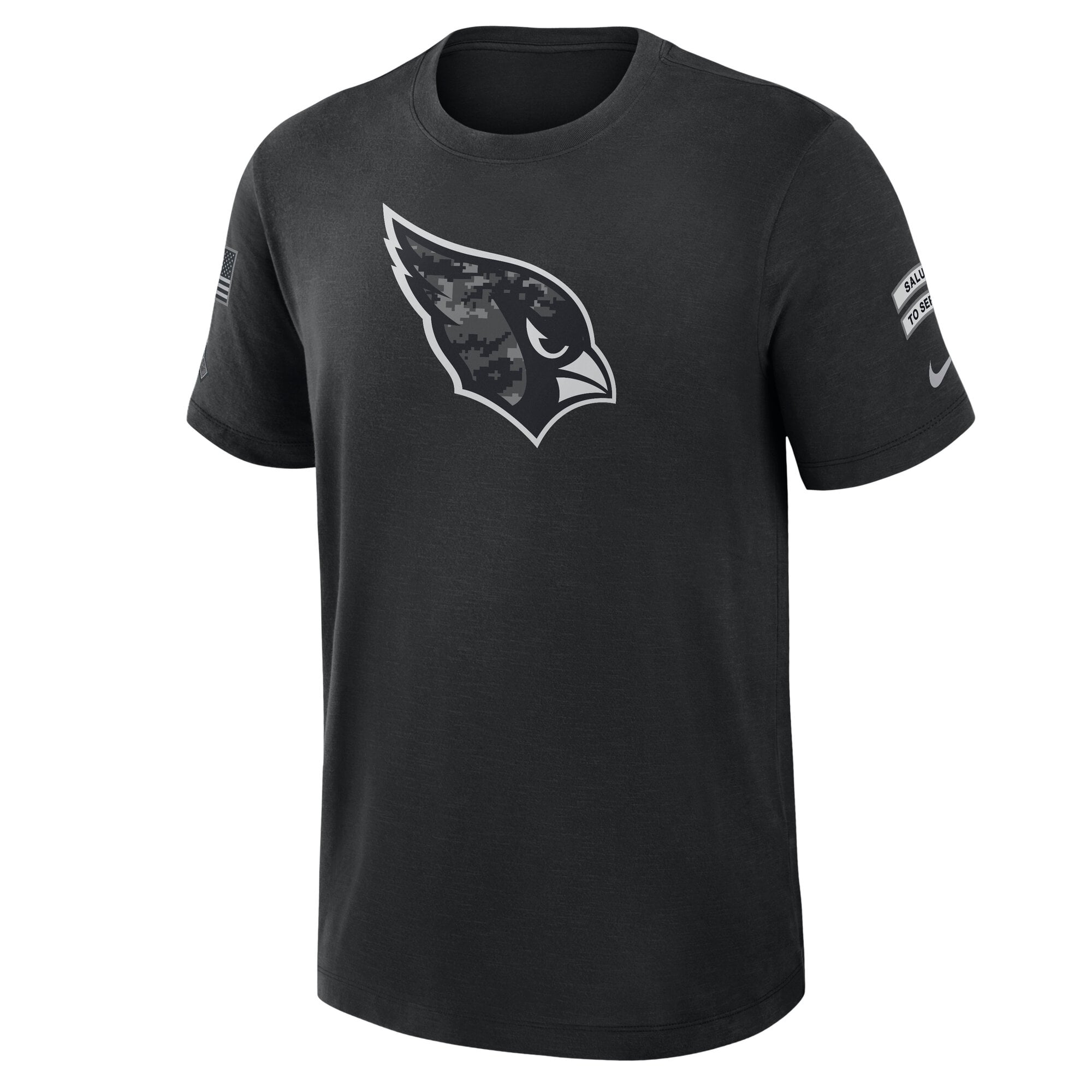 T-shirt Nike noir pour homme Arizona Cardinals 2026 Salute to Service