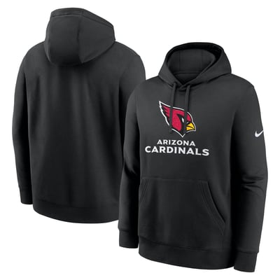 Arizona Cardinals Nike Best Season Rewind Club Pullover Hoodie - Black