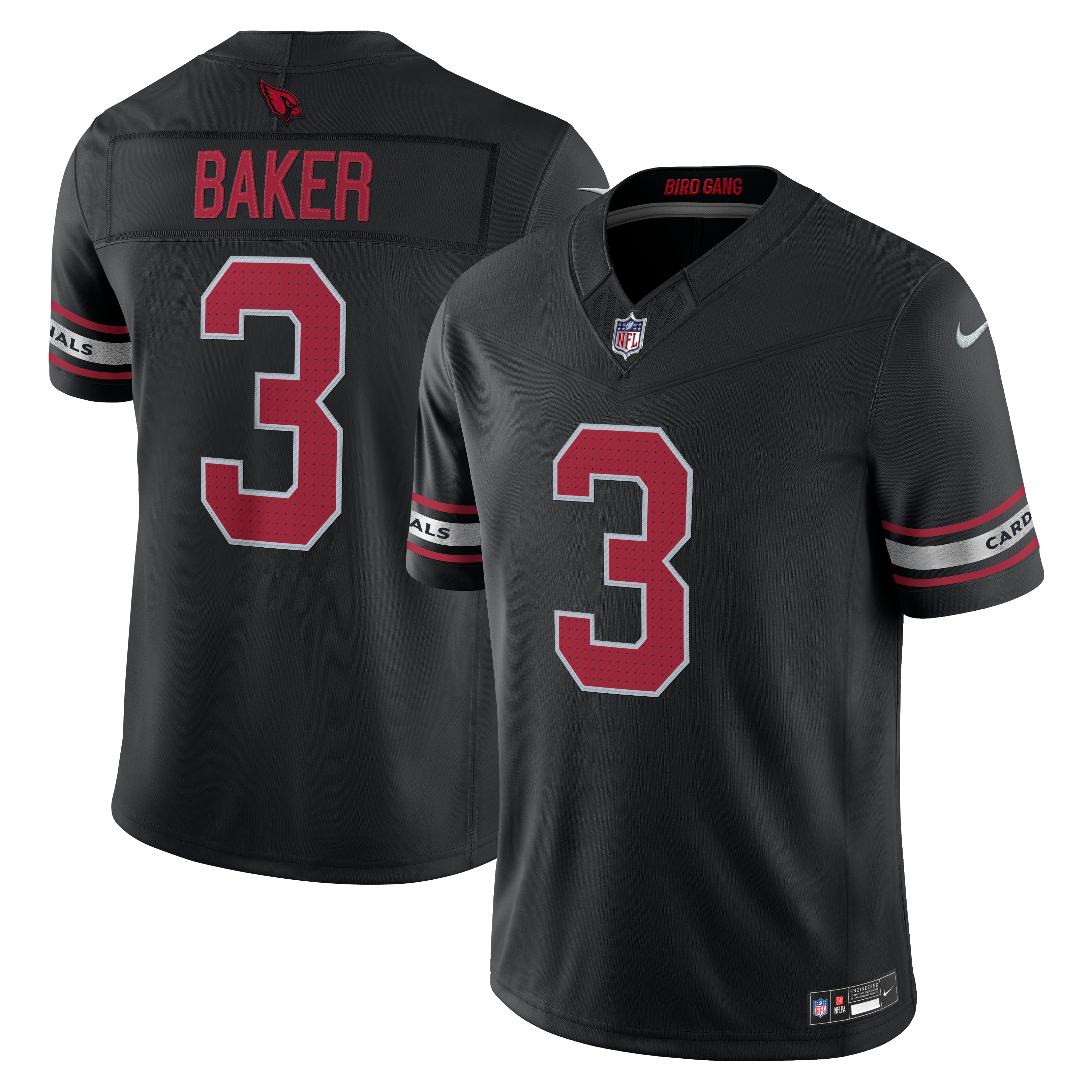 Men's Nike Budda Baker Black Arizona Cardinals Alternate Vapor F.U.S.E. Stitched Limited Jersey
