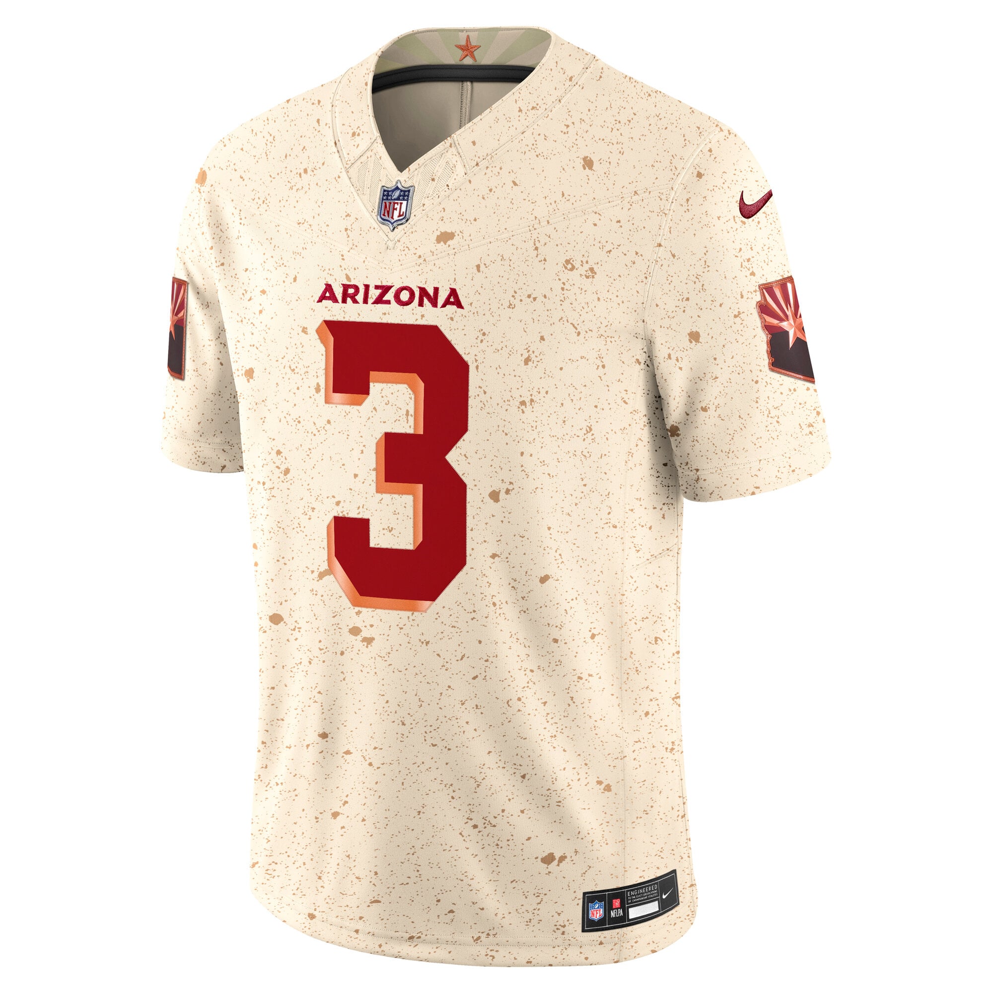 Men's Nike Budda Baker Natural Arizona Cardinals Rivalries Collection Stitched Limited Jersey