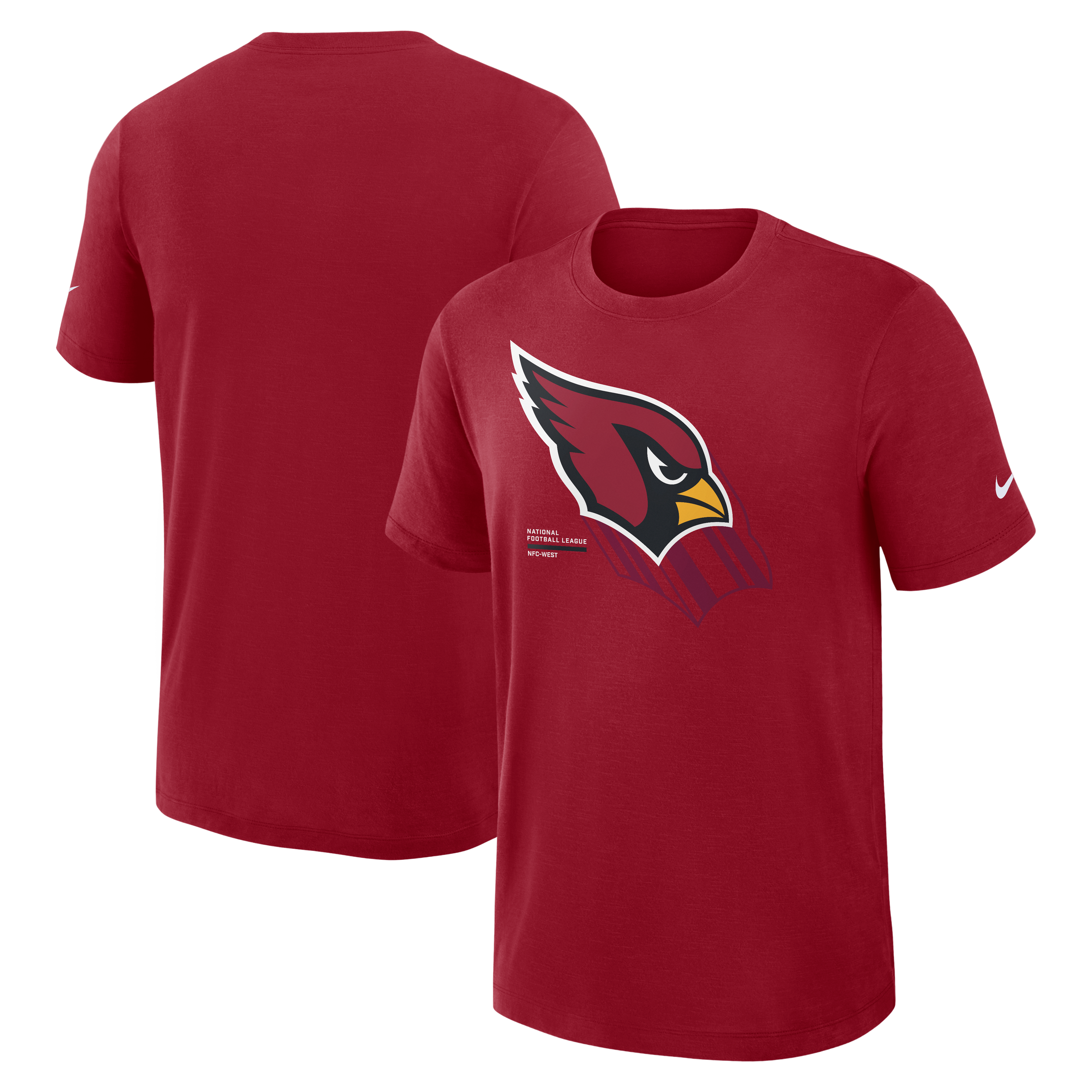 Men's Nike Cardinal Arizona Cardinals Left End Run Slub Dri-FIT T-Shirt