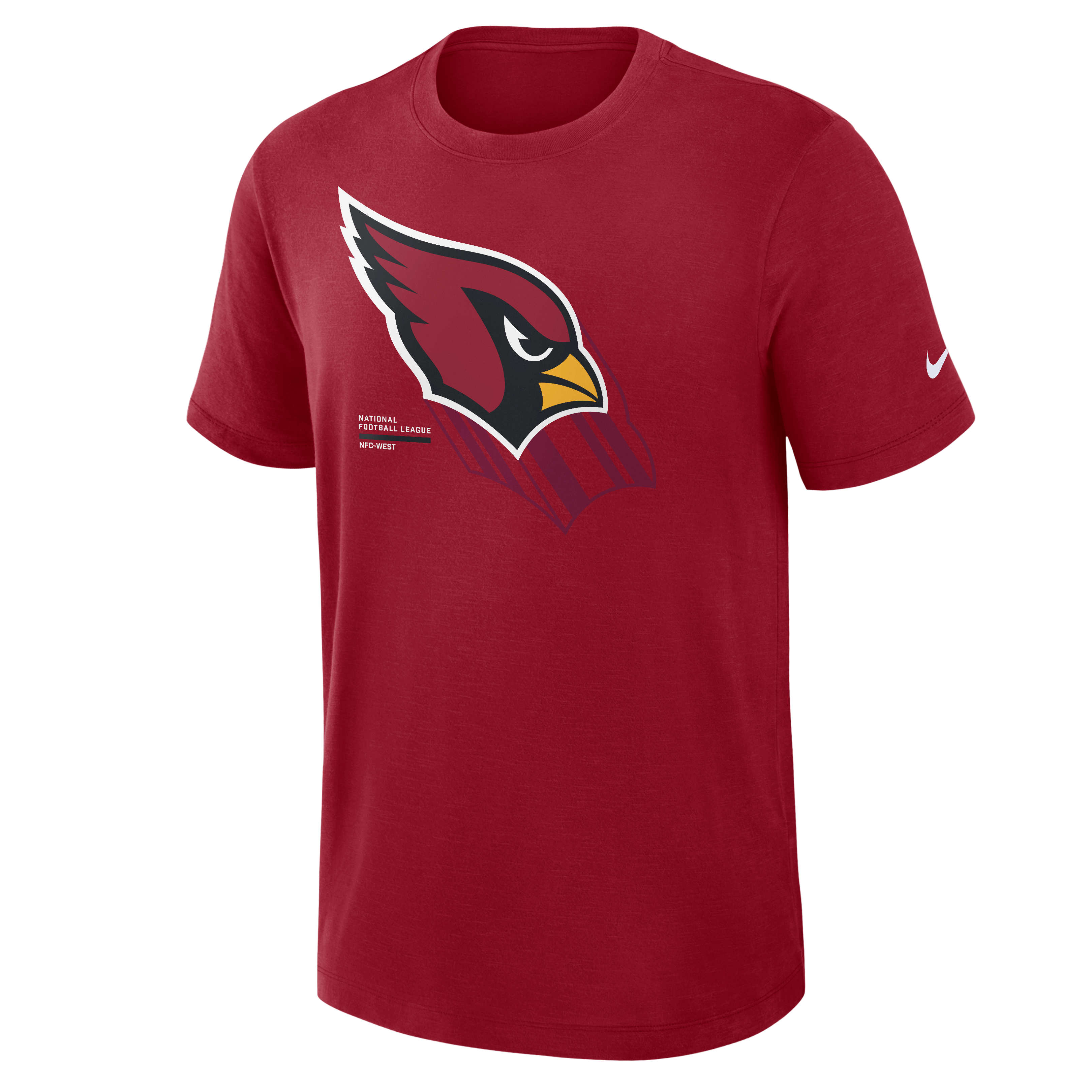 Men's Nike Cardinal Arizona Cardinals Left End Run Slub Dri-FIT T-Shirt