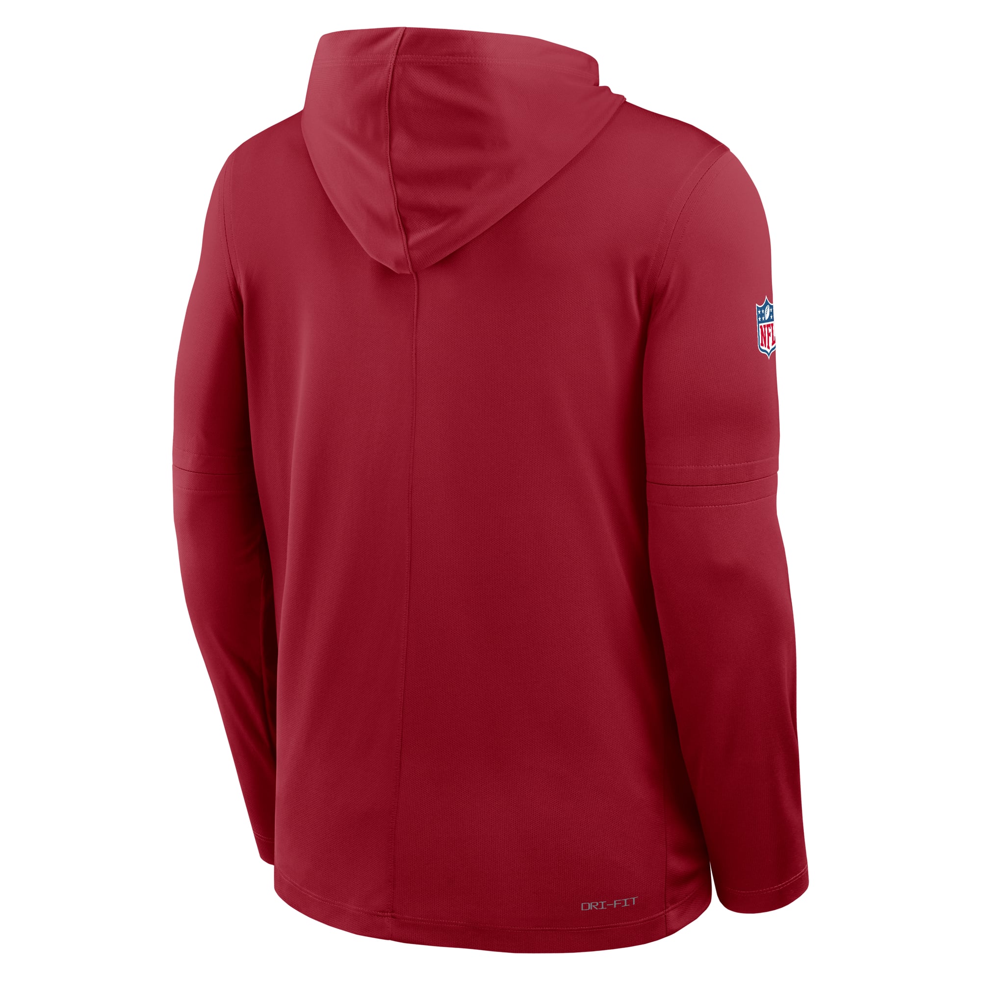 Men's Nike Cardinal Arizona Cardinals Sideline Pure Fury Dri-FIT Long Sleeve Hooded T-Shirt