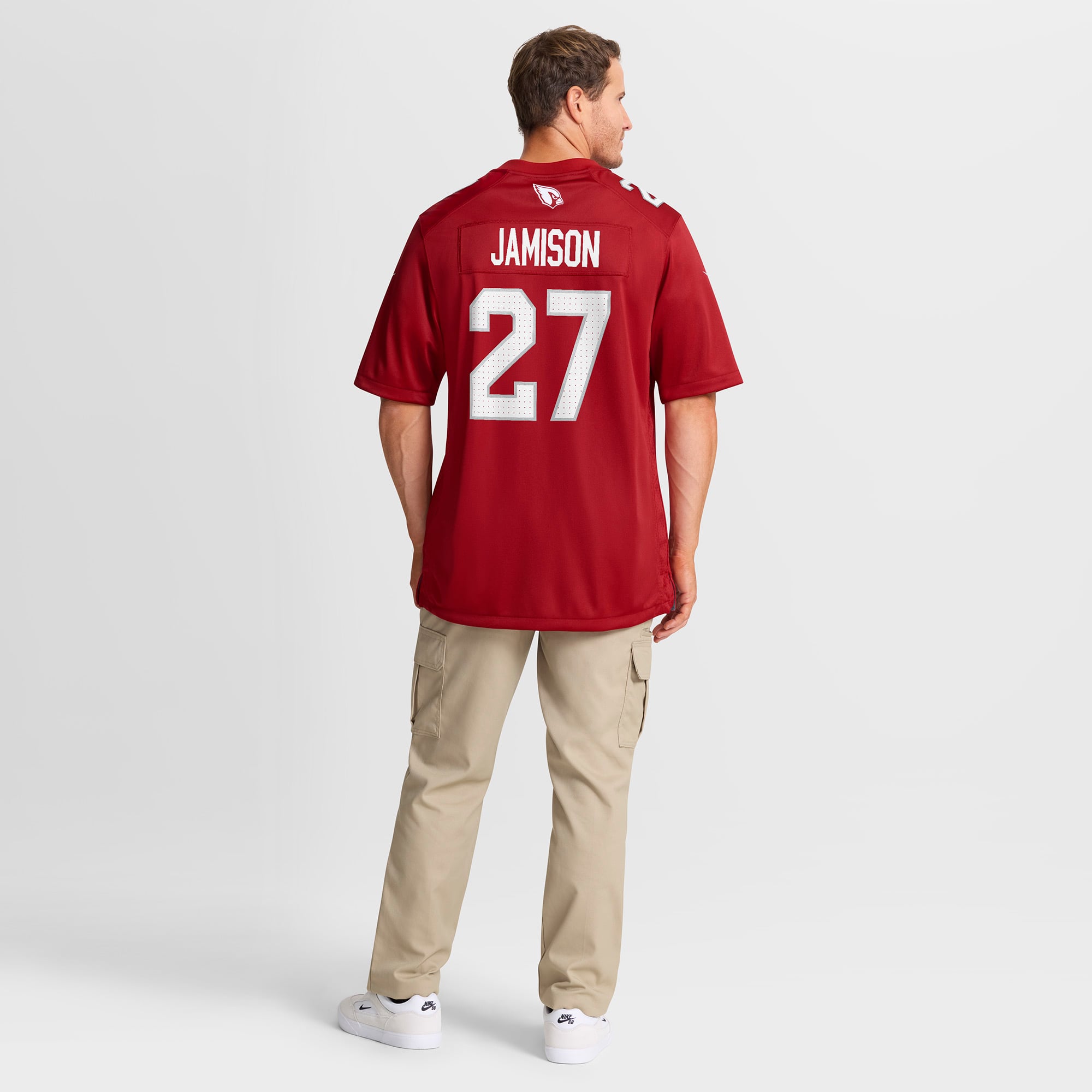 Maillot de match Nike D'Shawn Jamison Cardinal Arizona Cardinals pour homme