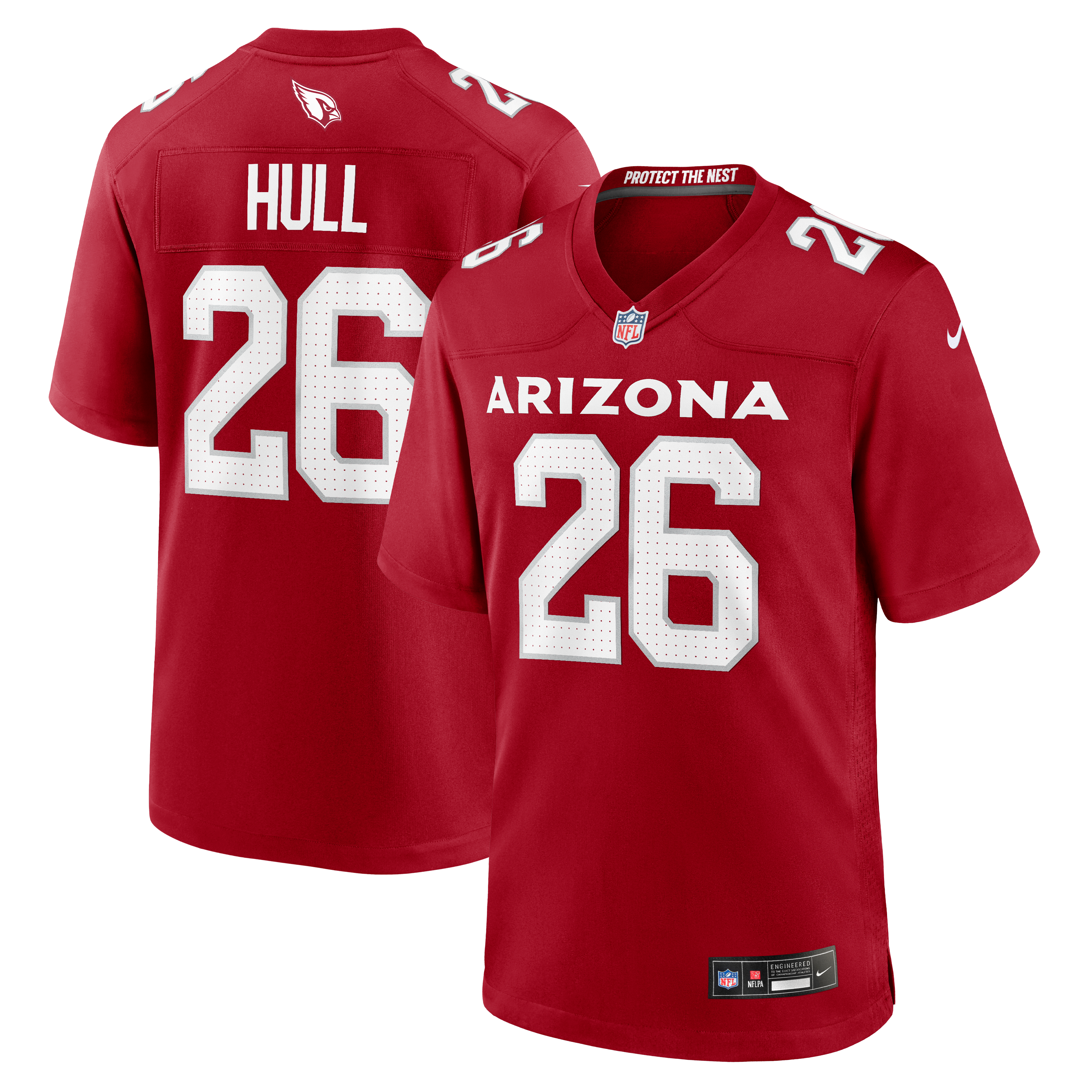 Men's Nike Evan Hull Cardinal Arizona Cardinals Team Game Jersey