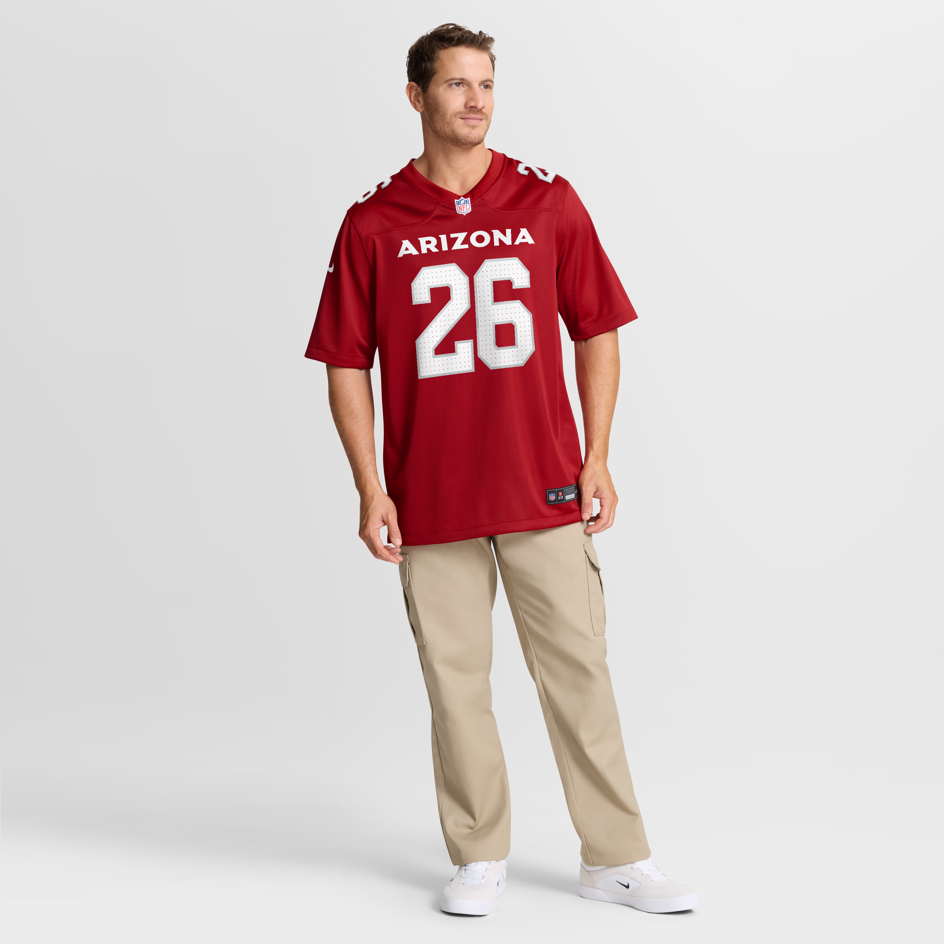 Men's Nike Evan Hull Cardinal Arizona Cardinals Team Game Jersey