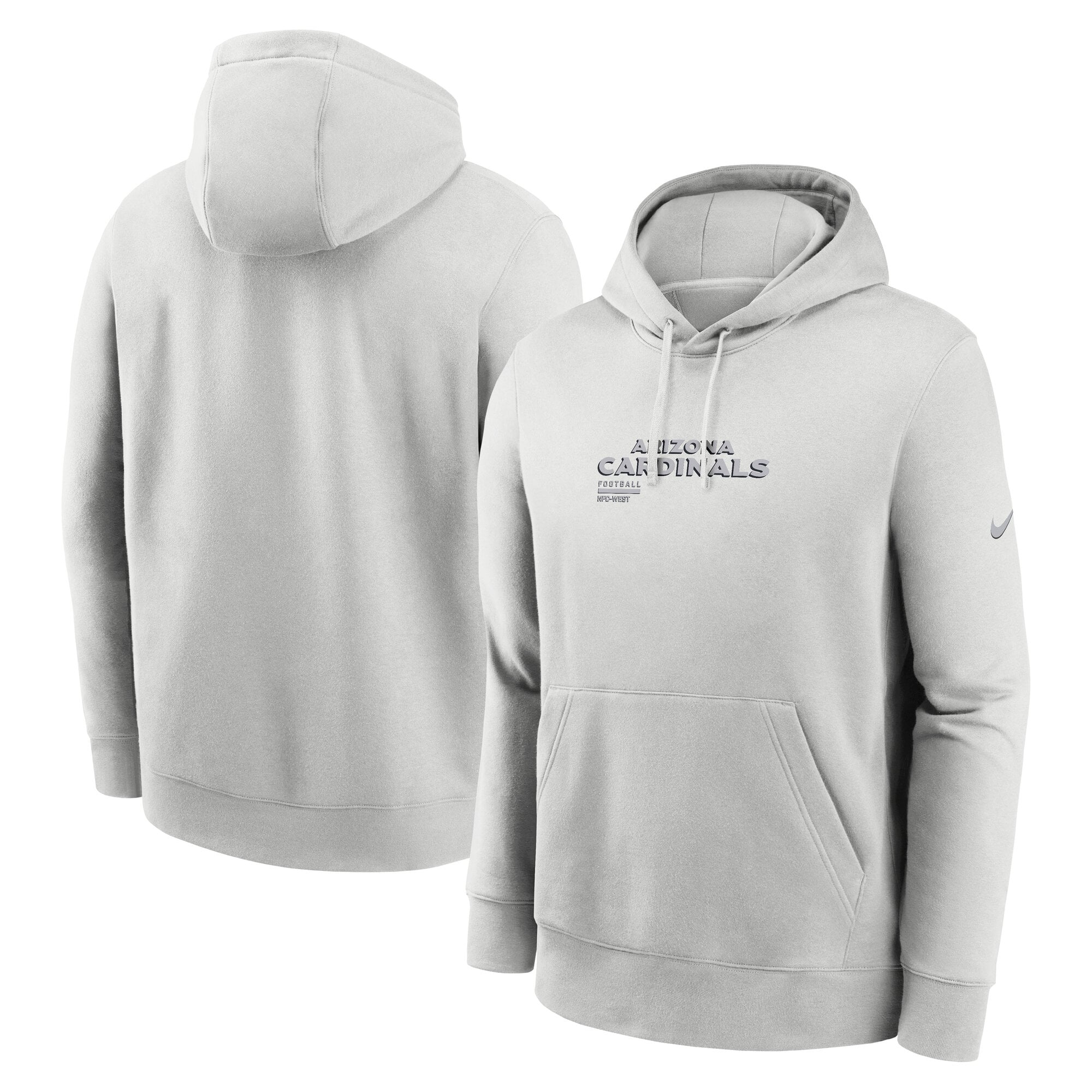 Men's Nike Gray Arizona Cardinals Edge Pack French Terry Club Pullover Hoodie