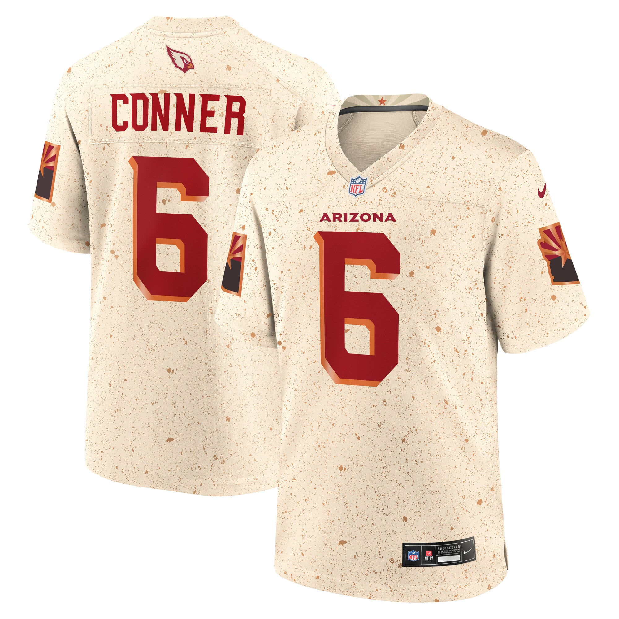 Men's Nike James Conner Natural Arizona Cardinals Rivalries Collection Game Jersey