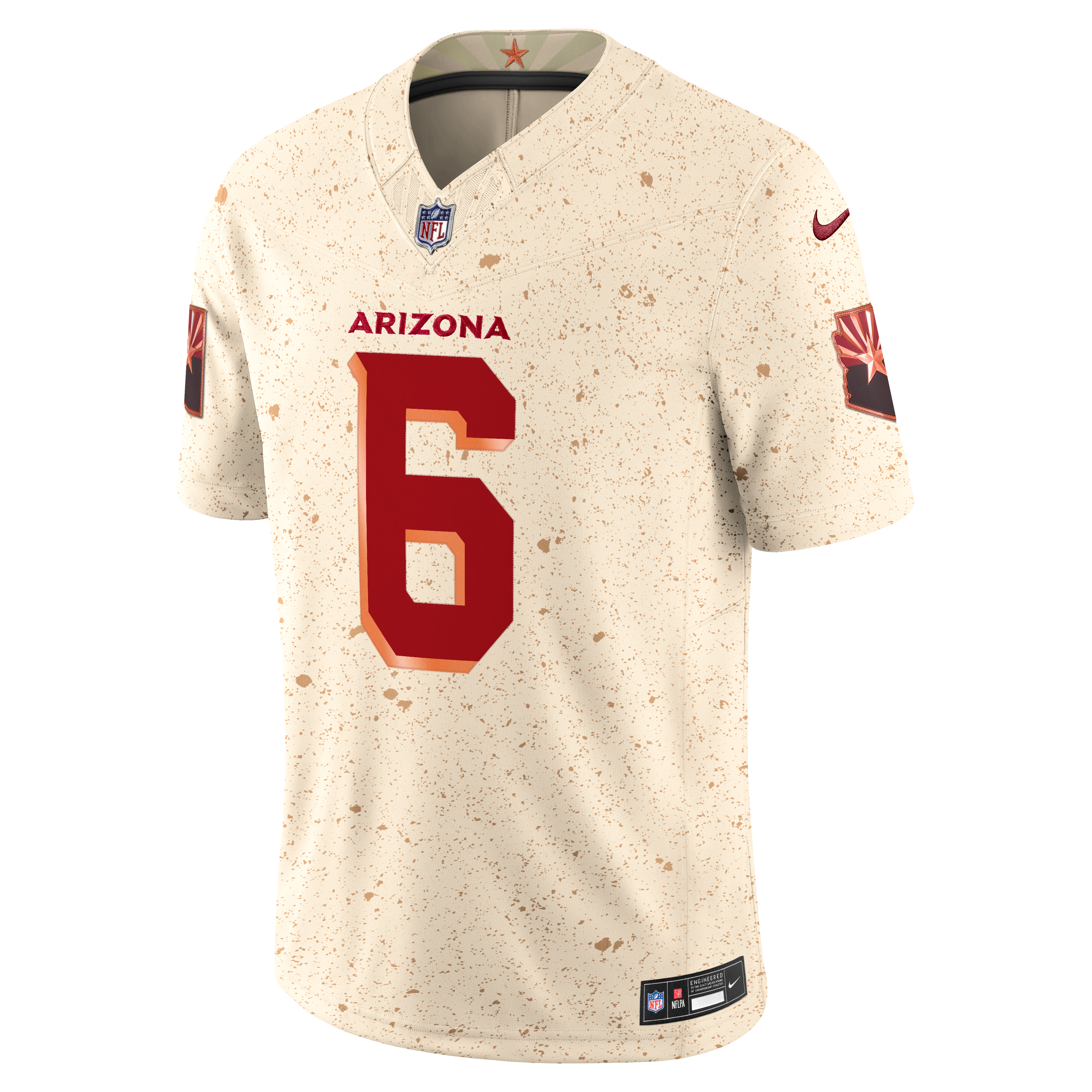 Men's Nike James Conner Natural Arizona Cardinals Rivalries Collection Stitched Limited Jersey