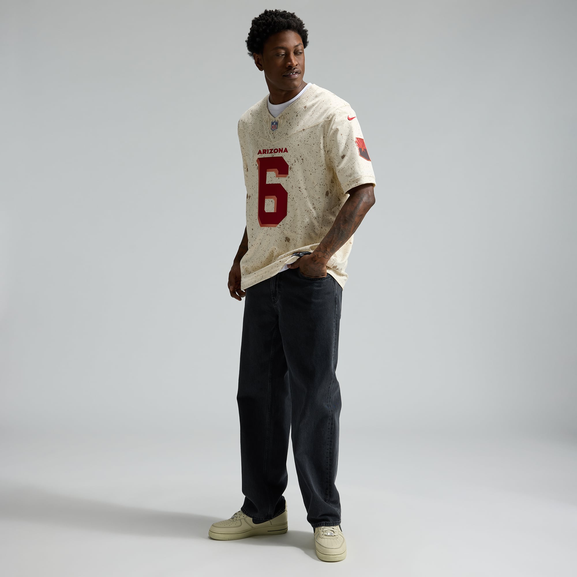 Men's Nike James Conner Natural Arizona Cardinals Rivalries Collection Stitched Limited Jersey