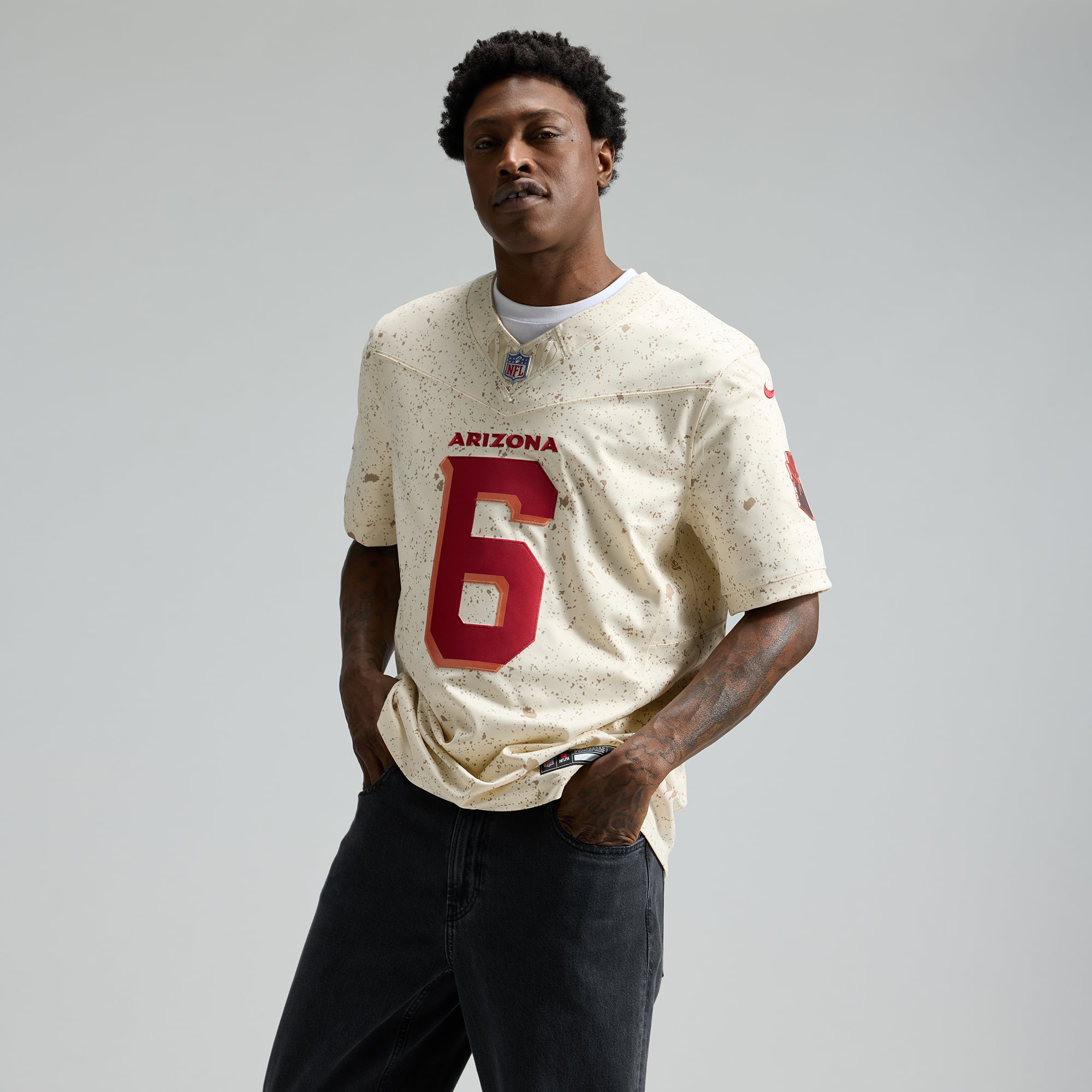 Men's Nike James Conner Natural Arizona Cardinals Rivalries Collection Stitched Limited Jersey