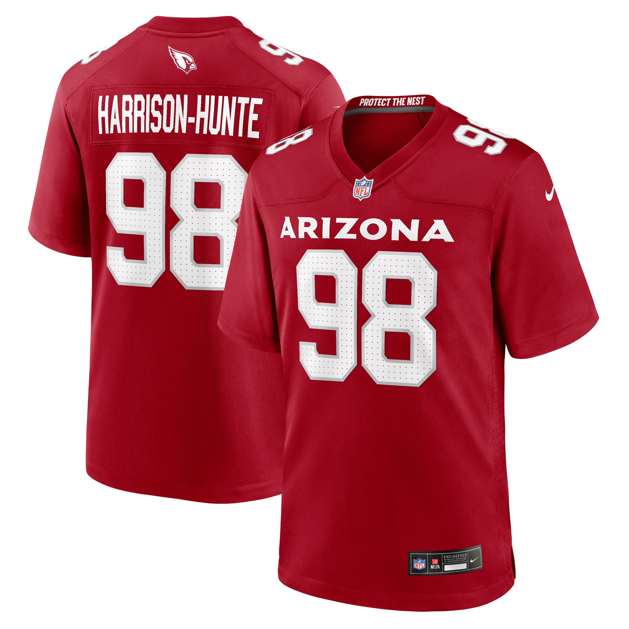 Maillot de match Nike Jared Harrison-Hunte Cardinal Arizona Cardinals pour homme