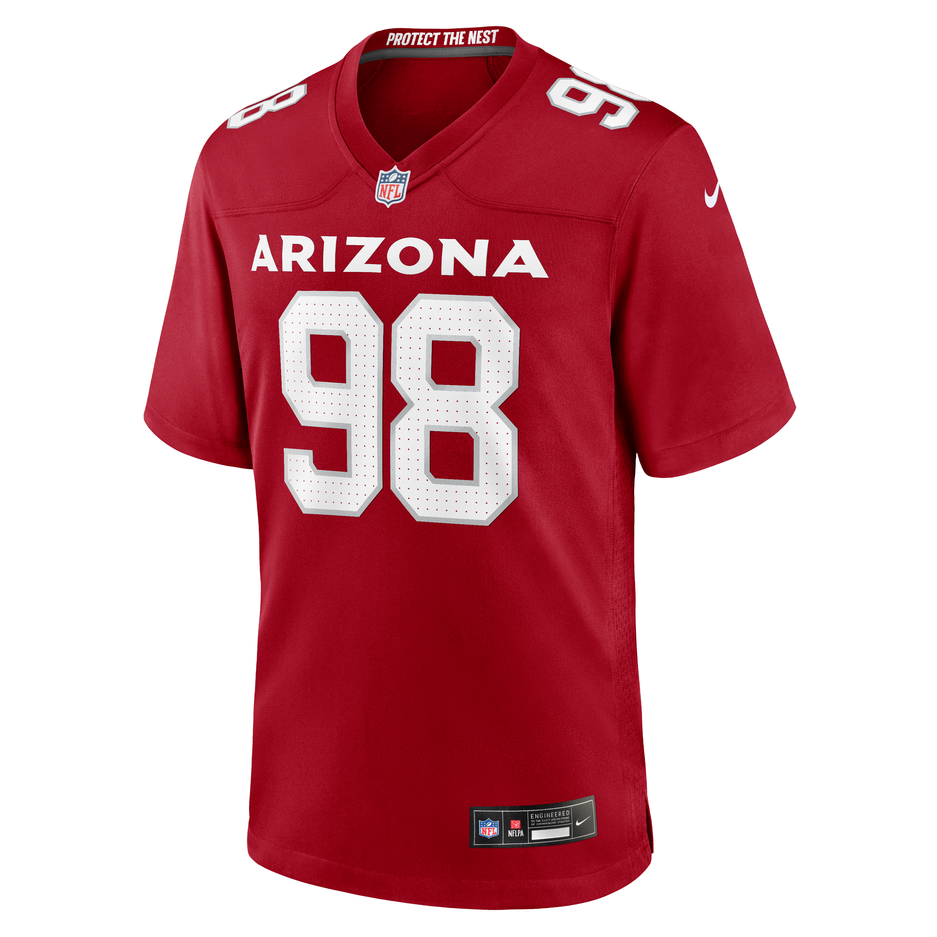 Maillot de match Nike Jared Harrison-Hunte Cardinal Arizona Cardinals pour homme