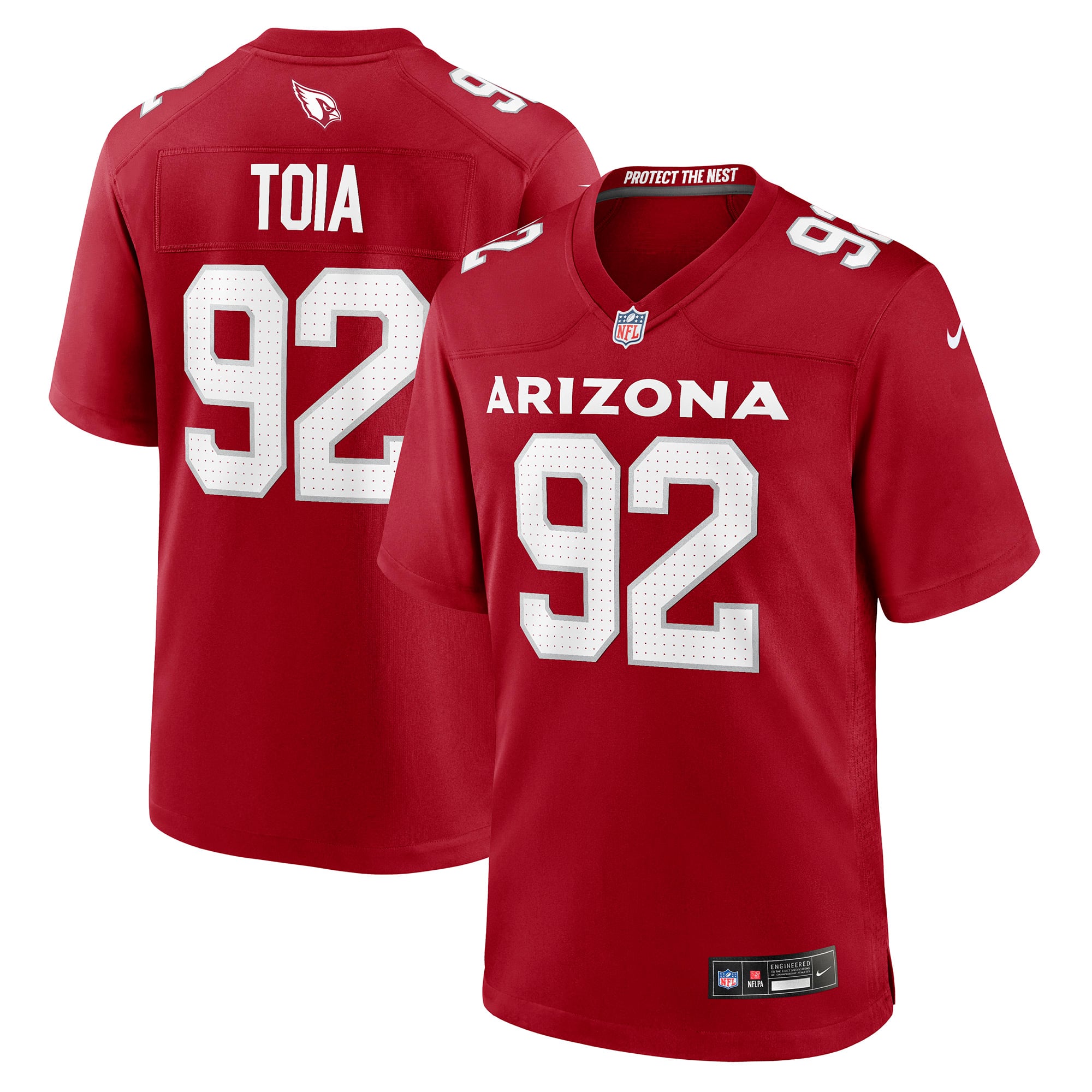 Maillot de match Nike Jay Toia Cardinal Arizona Cardinals pour homme
