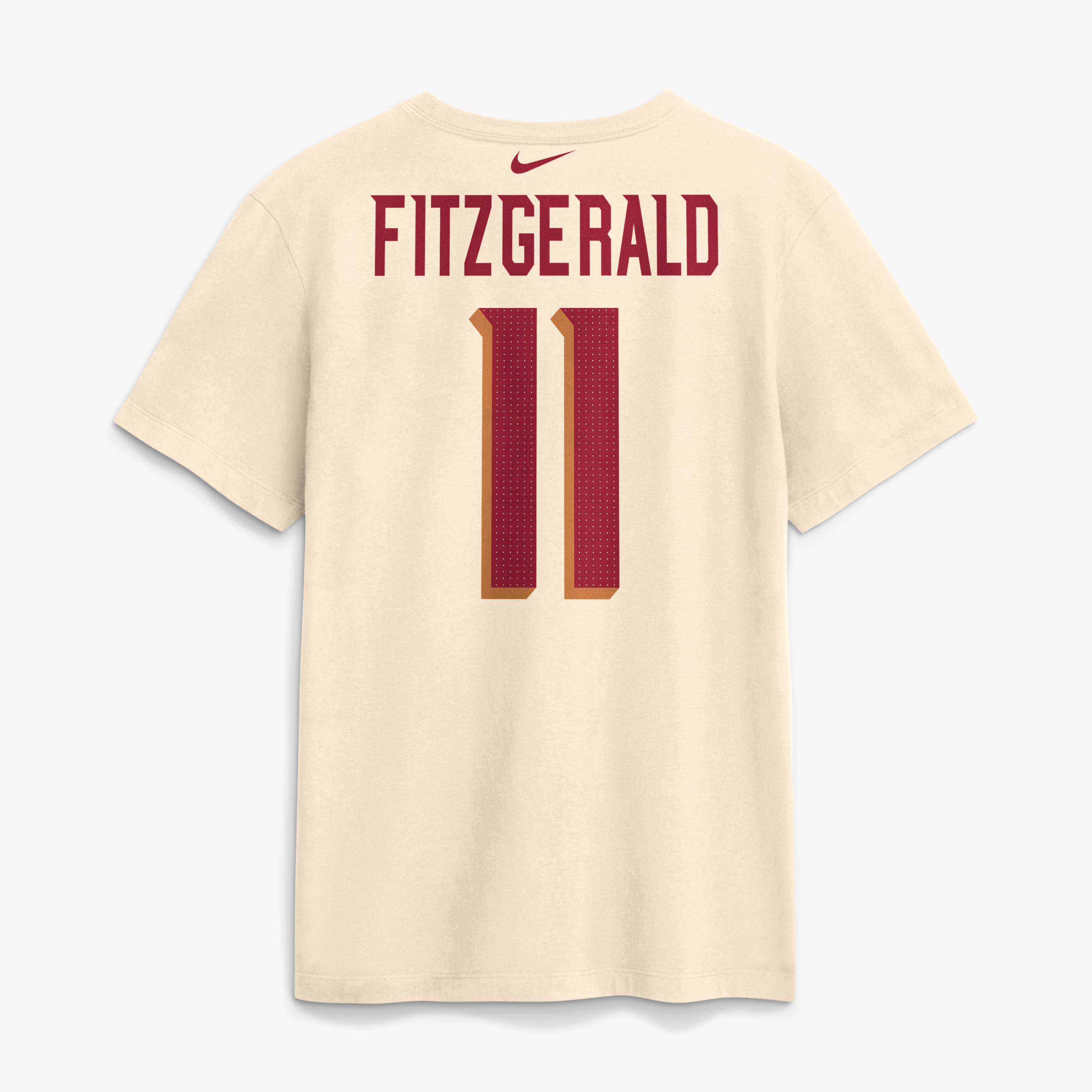 Men's Nike Larry Fitzgerald Natural Arizona Cardinals Rivalries Collection Player Name & Number T-Shirt
