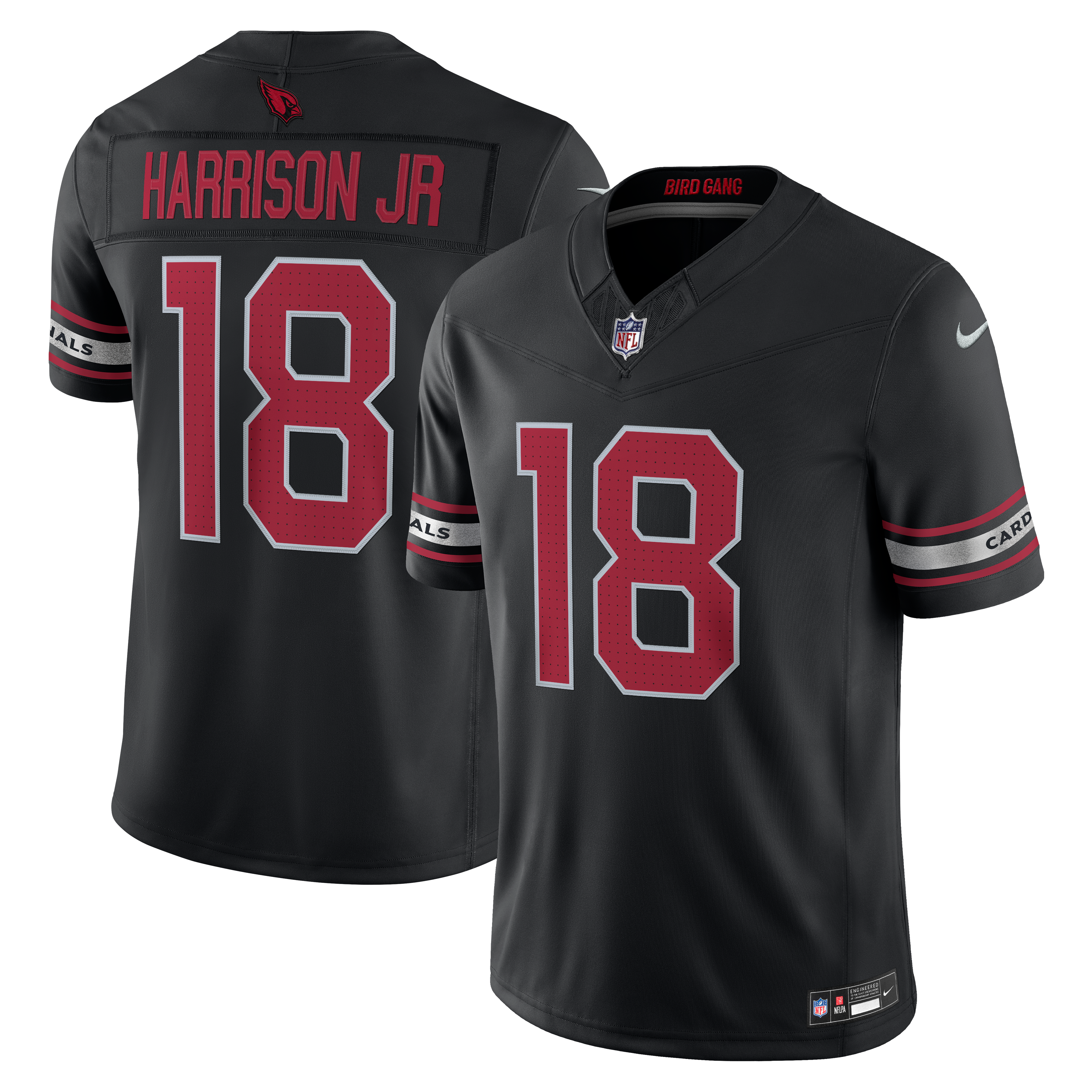 Men's Nike Marvin Harrison Jr. Cardinal Arizona Cardinals Team Vapor F.U.S.E. Stitched Limited Jersey