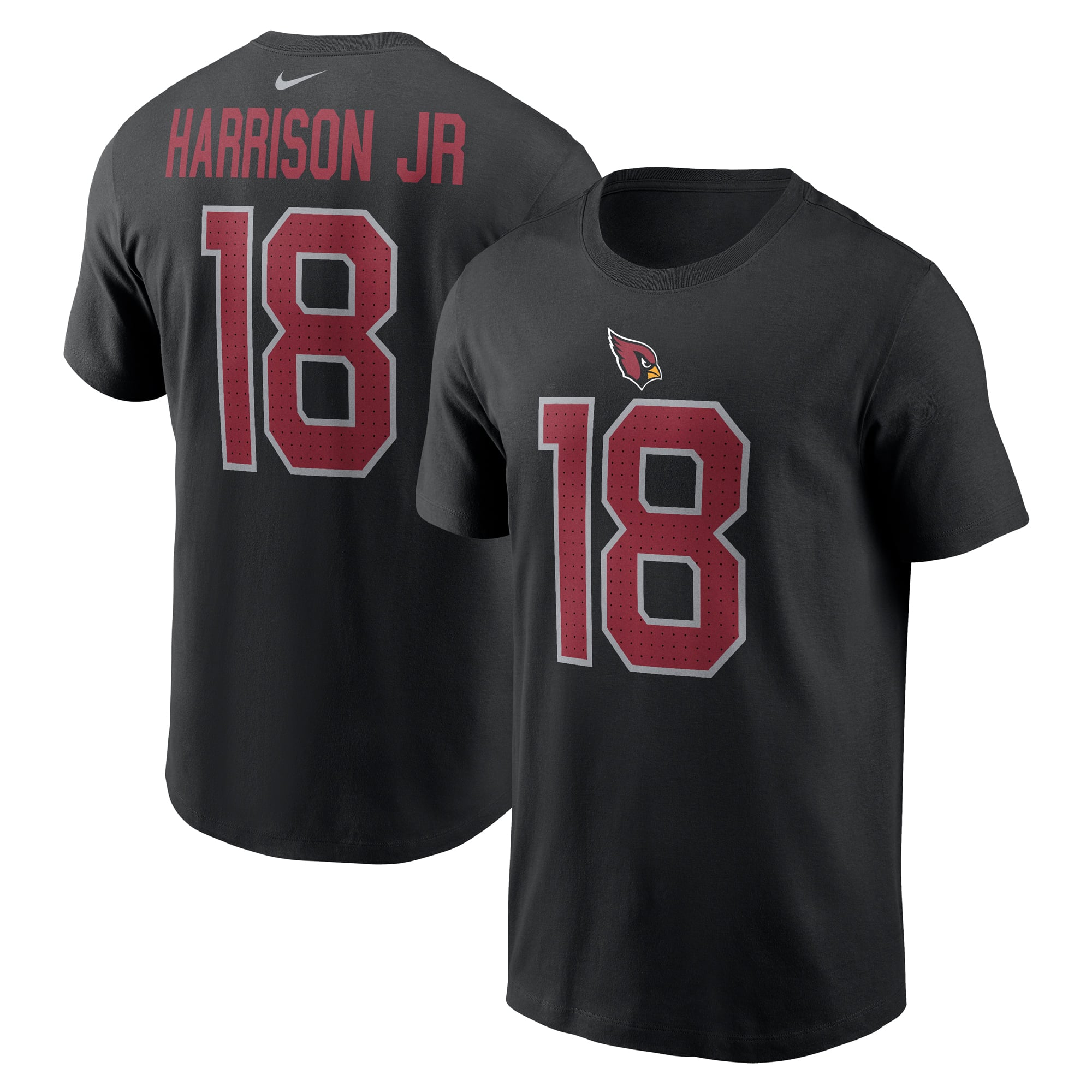 Men's Nike Marvin Harrison Jr. Cardinal Arizona Cardinals Name & Number T-Shirt