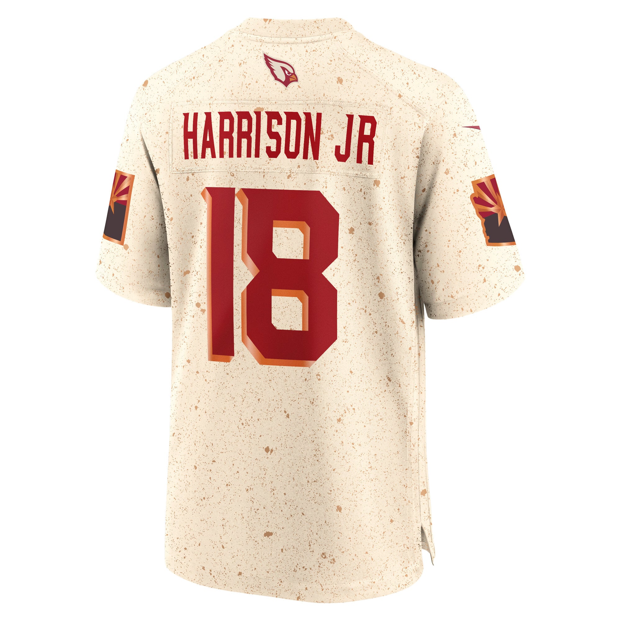 Men's Nike Marvin Harrison Jr. Natural Arizona Cardinals Rivalries Collection Game Jersey