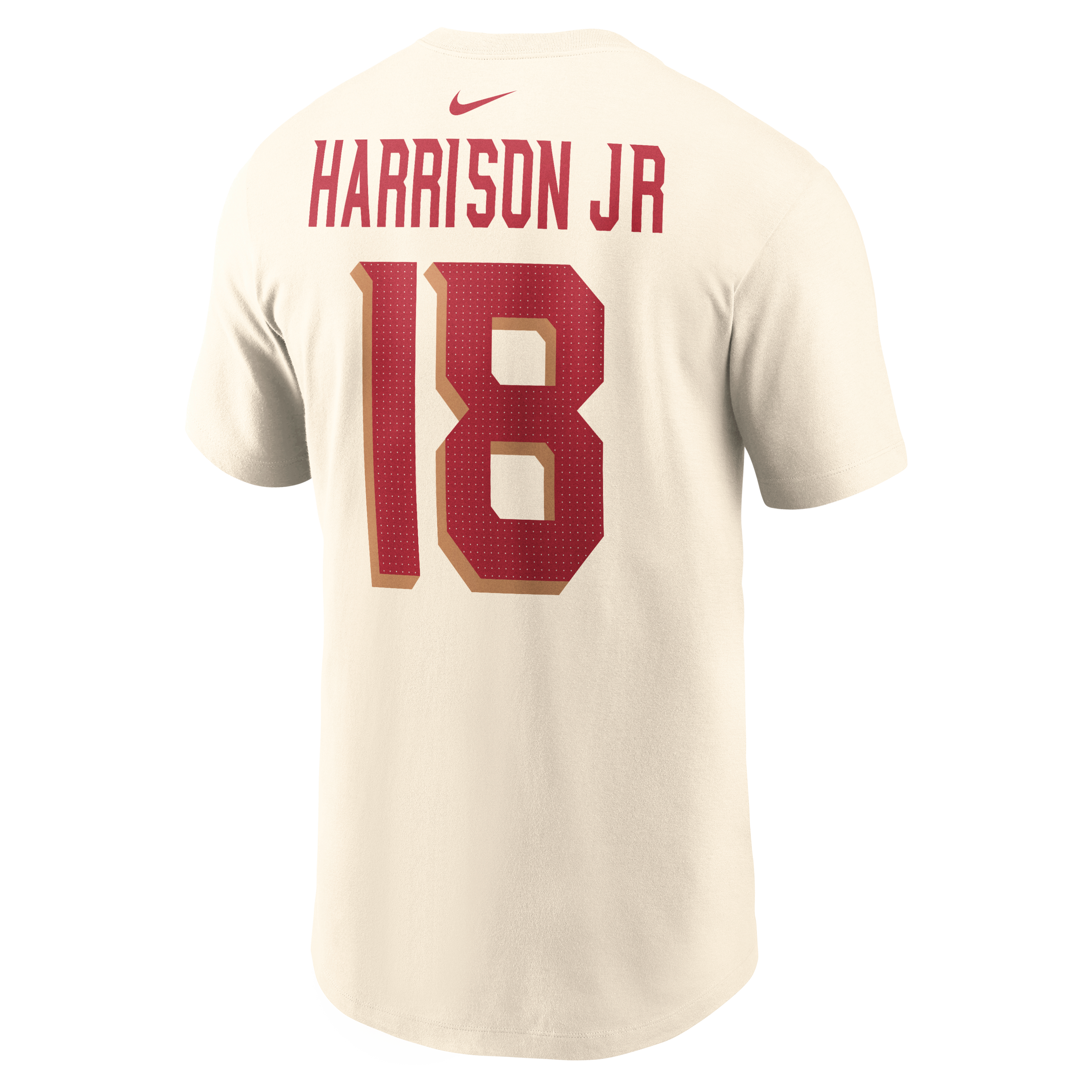 Men's Nike Marvin Harrison Jr. Natural Arizona Cardinals Rivalries Collection Player Name & Number T-Shirt
