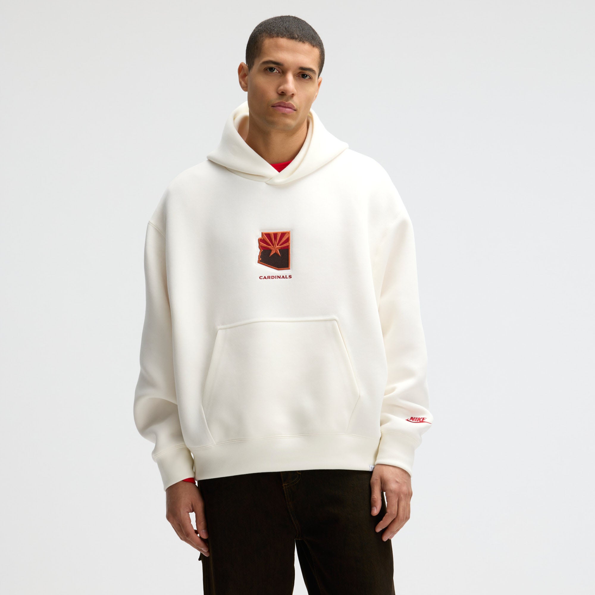 Sweat à capuche oversize en polaire technique Nike Natural Arizona Cardinals Rivalries Collection pour homme