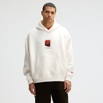  Arizona Cardinals Nike Rivalries Collection Oversized Tech Fleece Hoodie - Natural