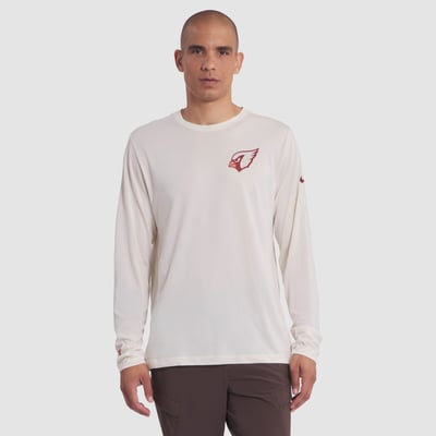  Arizona Cardinals Nike Rivalries Collection Sideline Legend Dri-FIT Long Sleeve T-Shirt - Natural